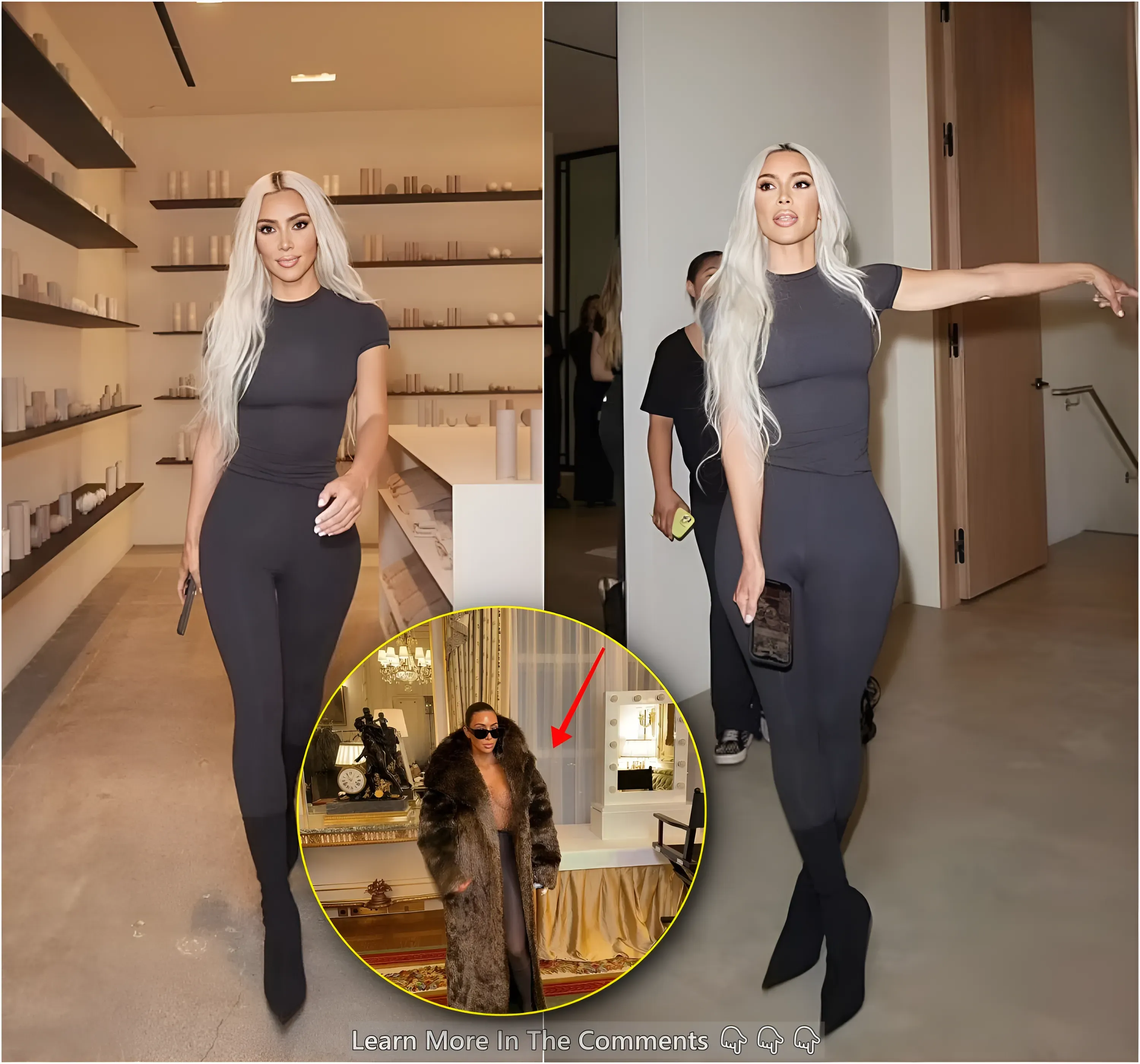 Kim Kardashian Returns To Her Iconic Style Following Comparisons To ...