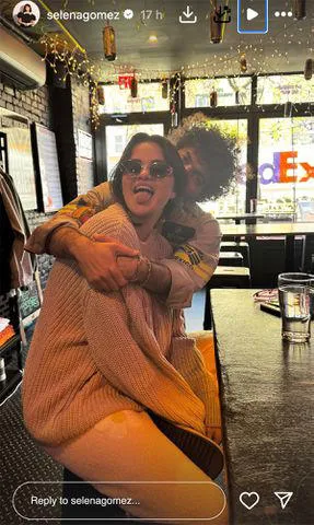 Selena Gomez /Instagram Selena Gomez and Benny Blanco cuddle up together