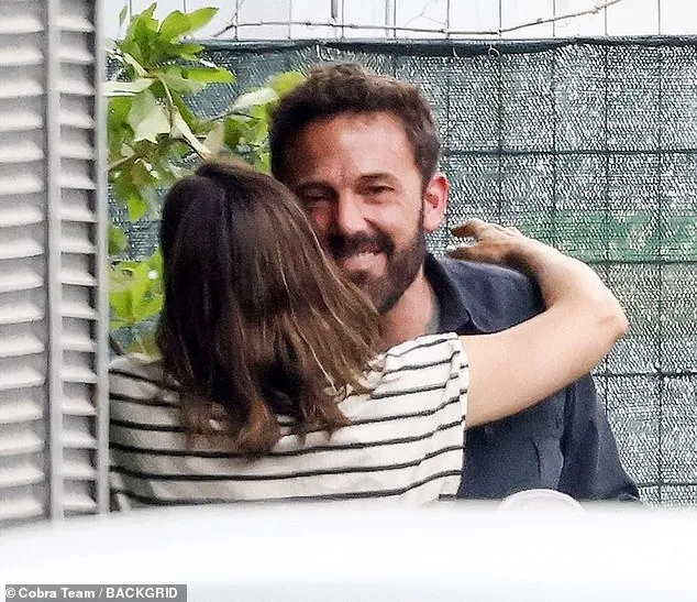 The former couple remain close and Jennifer described Ben as 'the love of her life' even after they announced their separation, Pictured hugging in Florence, Italy