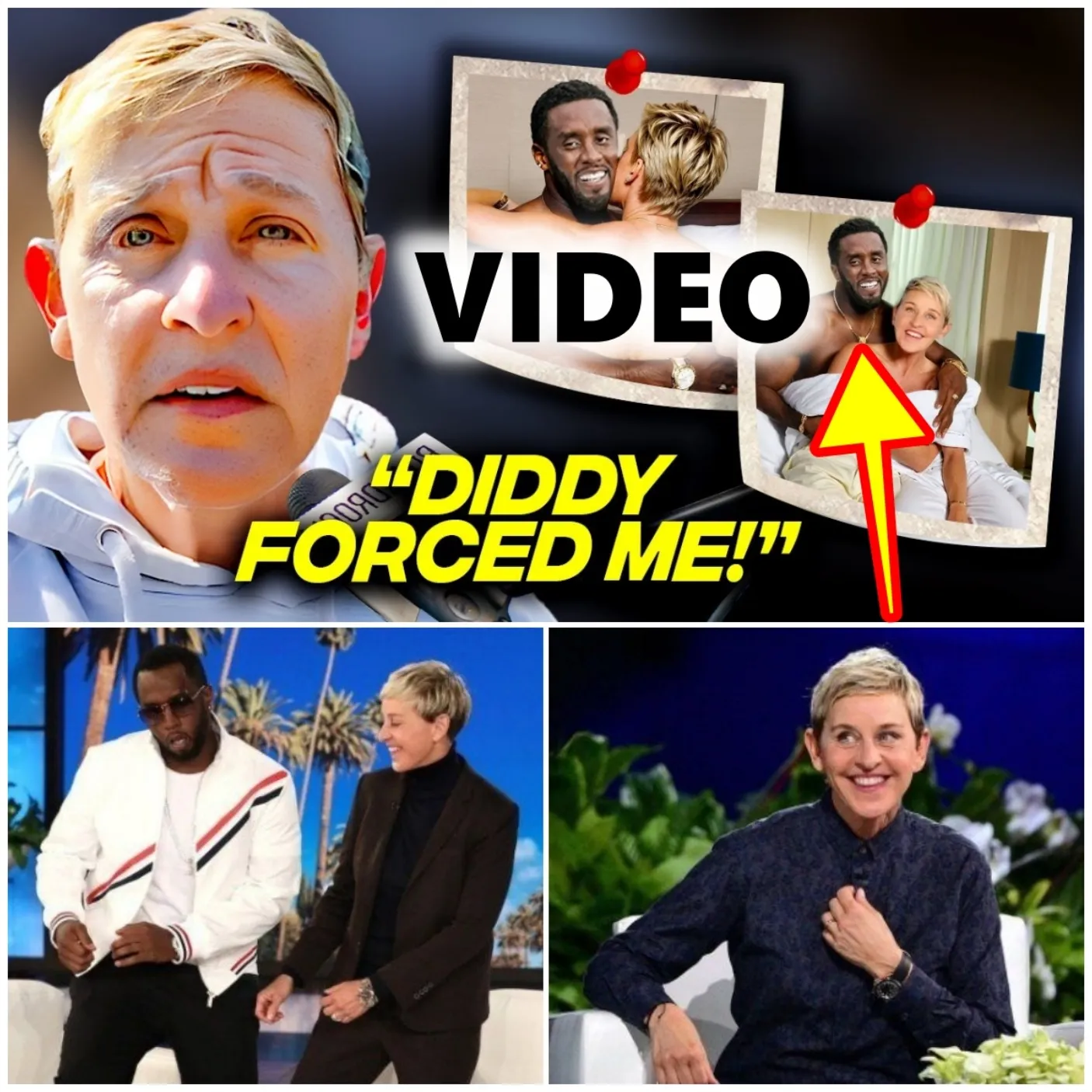 Ellen DeGeneres Gets EXPOSED After SHOCKING Footage Of Her At Diddy's ...