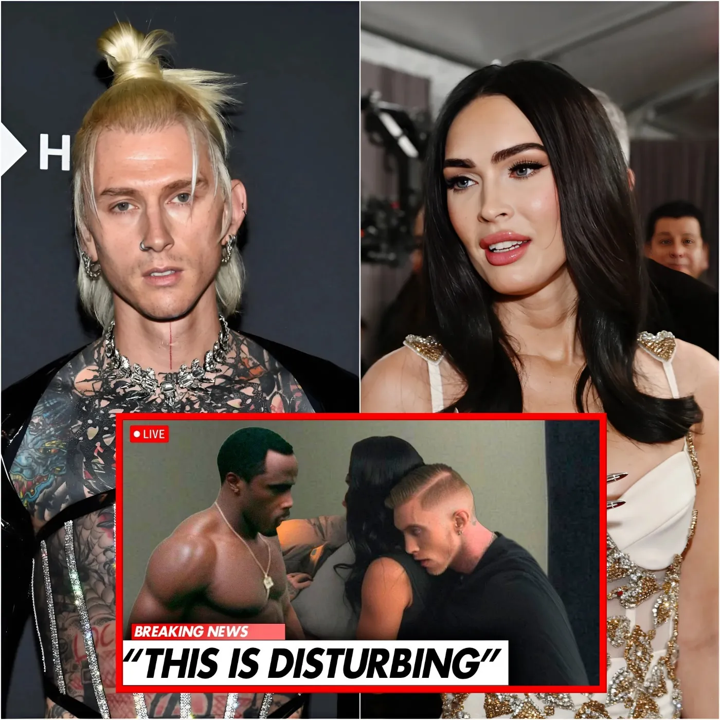 DERNIÈRES NOUVELLES : Révélations occultes : des images choquantes exposent MGK et Megan Fox à la soirée rituelle sombre et sinistre de Diddy !