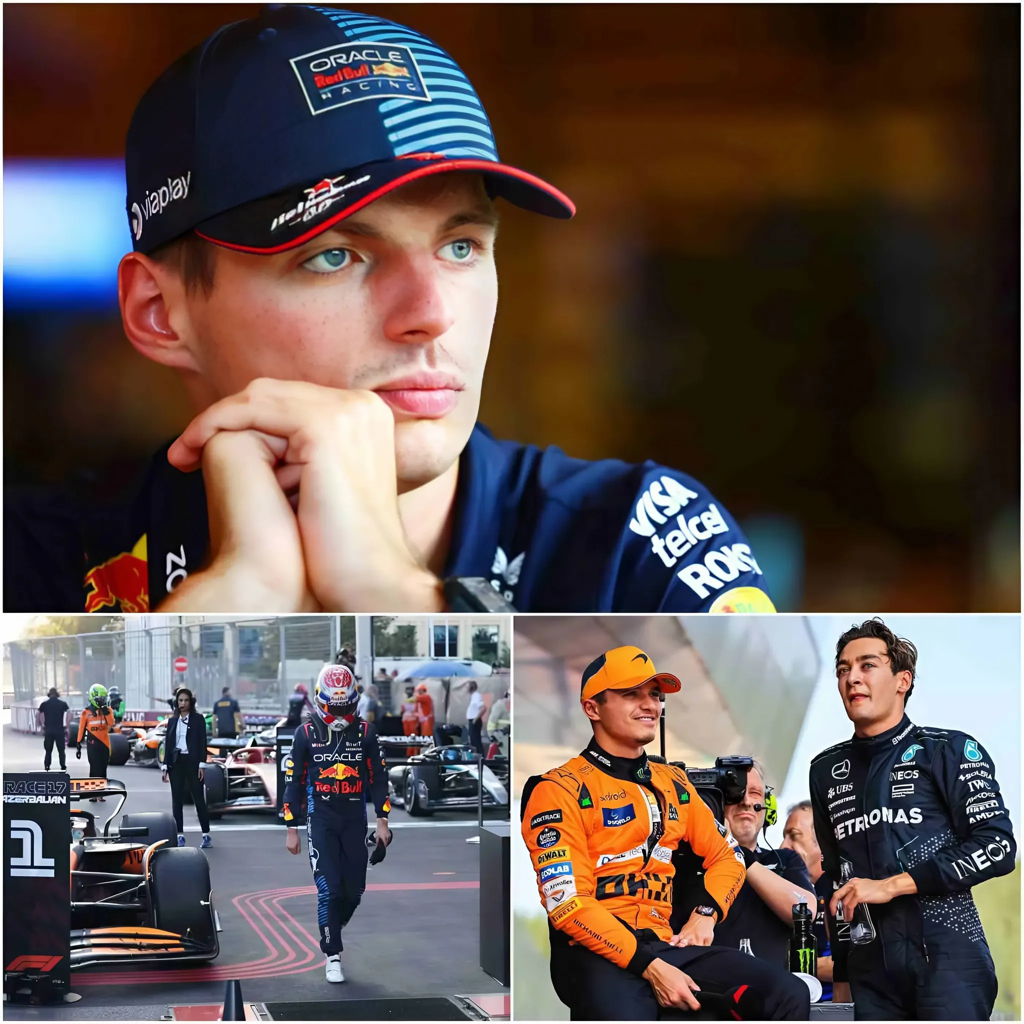 Cover Image for 🚨BREAKING: Max Verstappen is under investigation for congratulating Lando Norris and George Russell! 😲