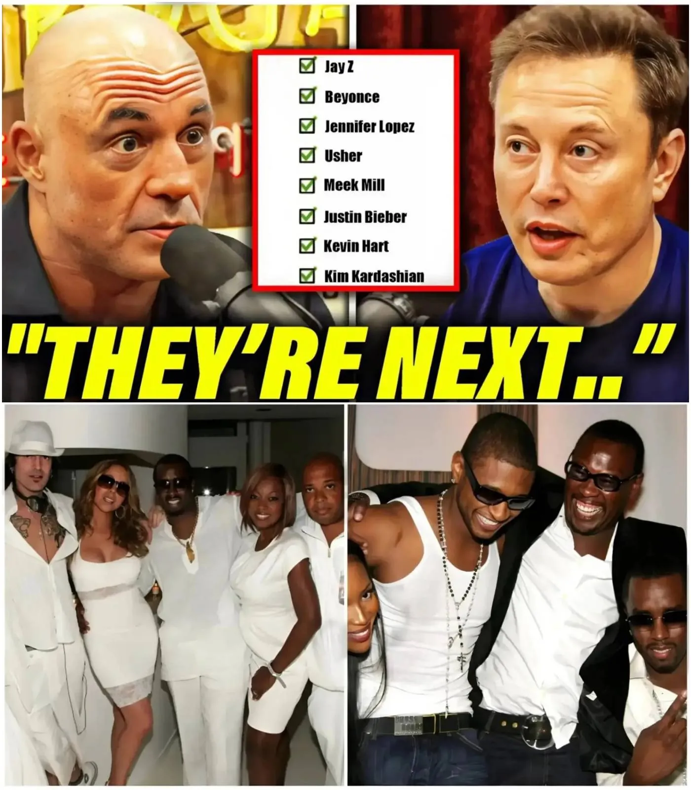 Cover Image for 🛑Joe Rogan & Elon Musk EXPOSE List Of Celebrities INVOLVED In Diddy’s FREAKOFF Parties!