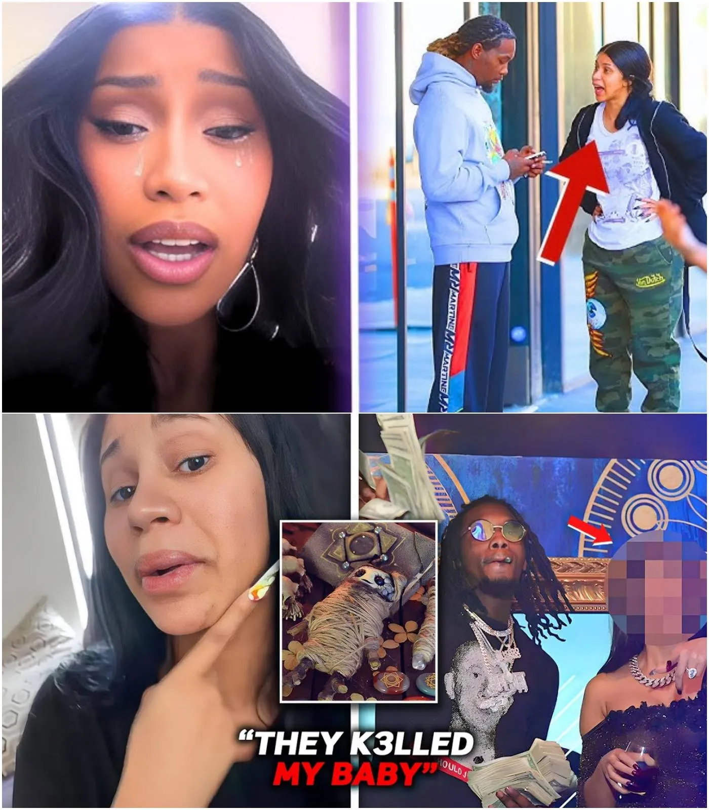 Cover Image for 🛑Cardi B REVEALS Her Mistress Used Dark Magic To HARM Her Newborn Baby!