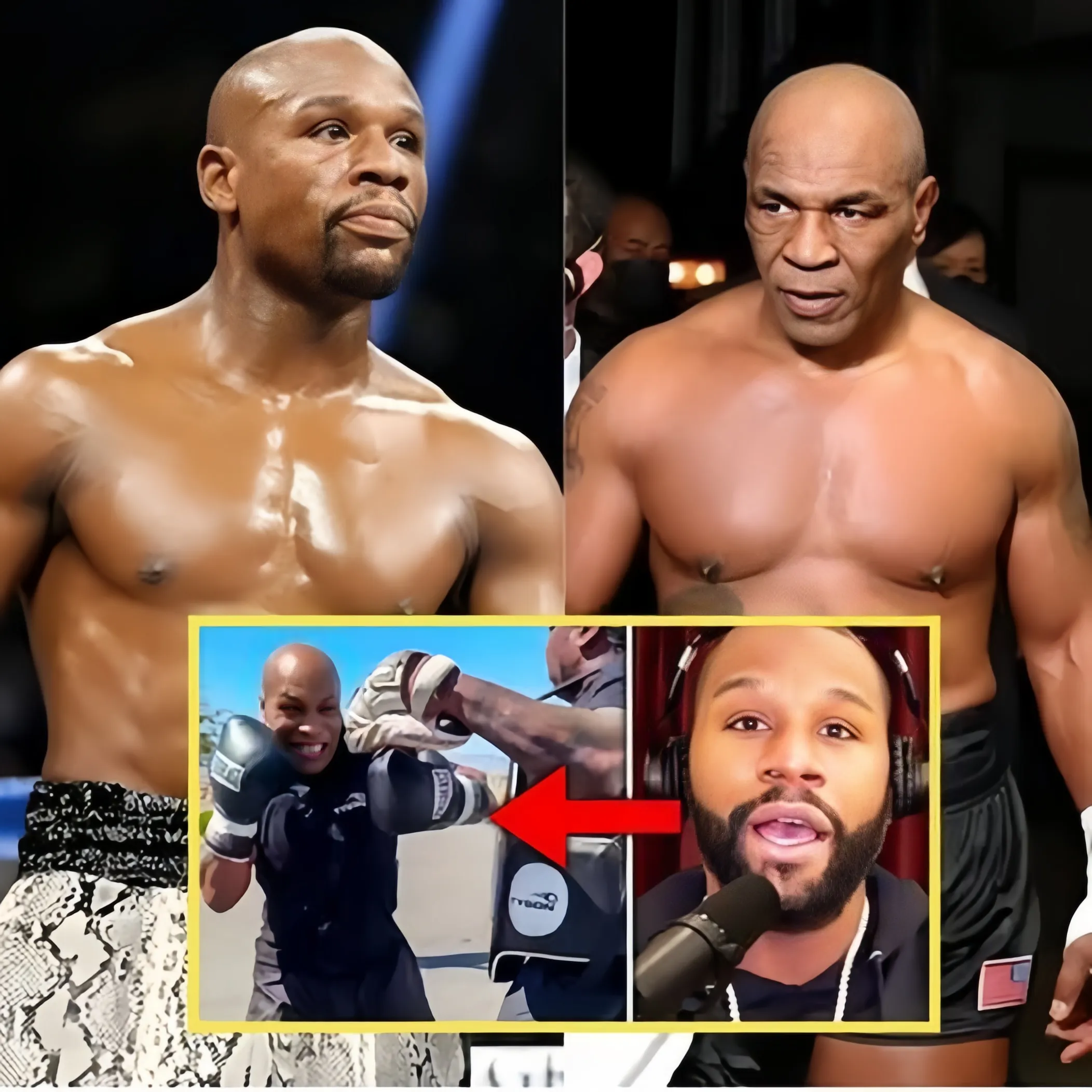 Cover Image for La Défaite Frappante de Mike Tyson : “C’EST TRISTE À VOIR” Floyd Mayweather RÉAGIT AUX NOUVELLES IMAGES D’ENTRAÎNEMENT DE MIKE TYSON À 57 ANS…😱 🥊 VIDÉO COMPLÈTE👇