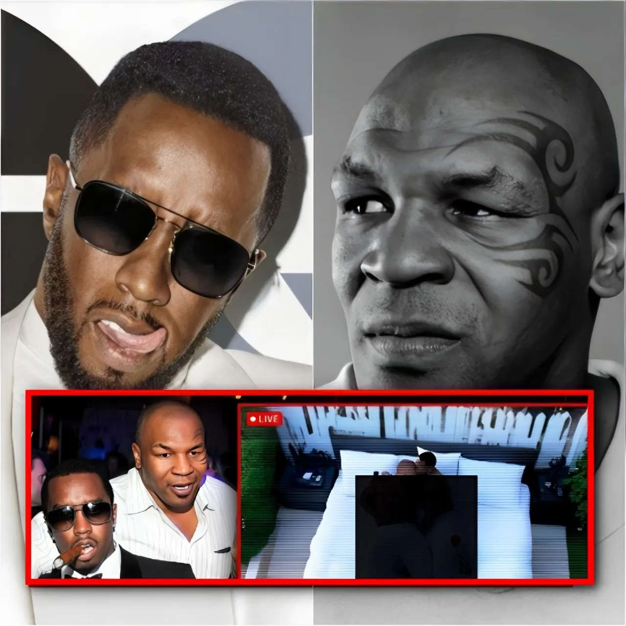 Images choquantes : un enregistrement de vidéosurveillance révèle un moment inattendu entre Diddy et Mike Tyson. Quels secrets se cachent derrière cette scène ?