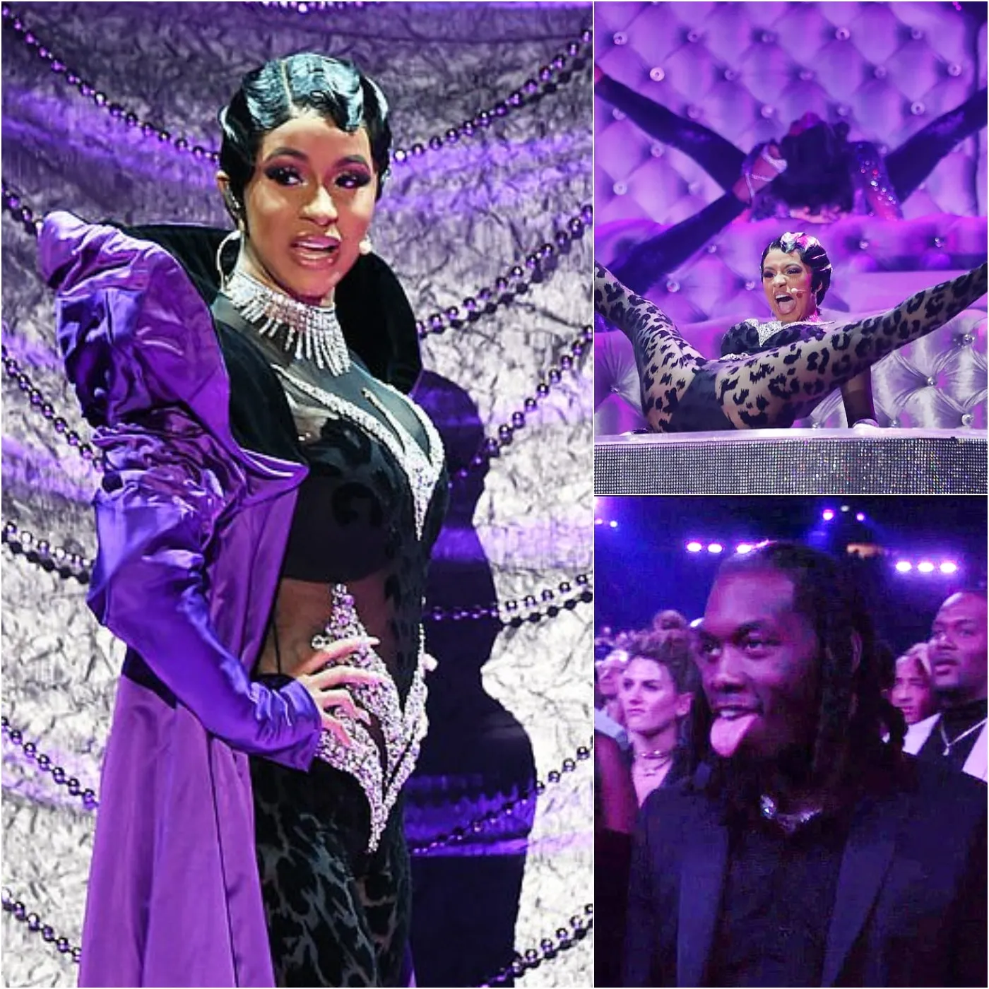 Cardi B Sets the Stage on Fire with Sultry “Money” Performance in Leopard Print at the G.ram.mys! Offset RESPOND