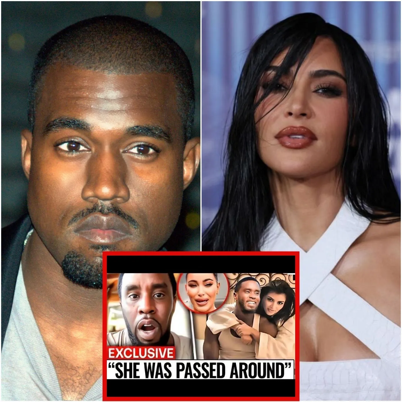 Kim Kardashian Vendue À Diddy Pour 100 Millions De Dollars Et A Trompé Kanye West… L’histoire Complète