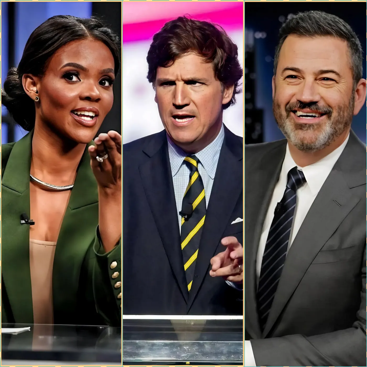 H๏τ NEWS! A*B*C shocks viewers by replacing Jimmy Kimmel with Tucker Carlson and Candace Owens in a major overhaul of its late-night show.