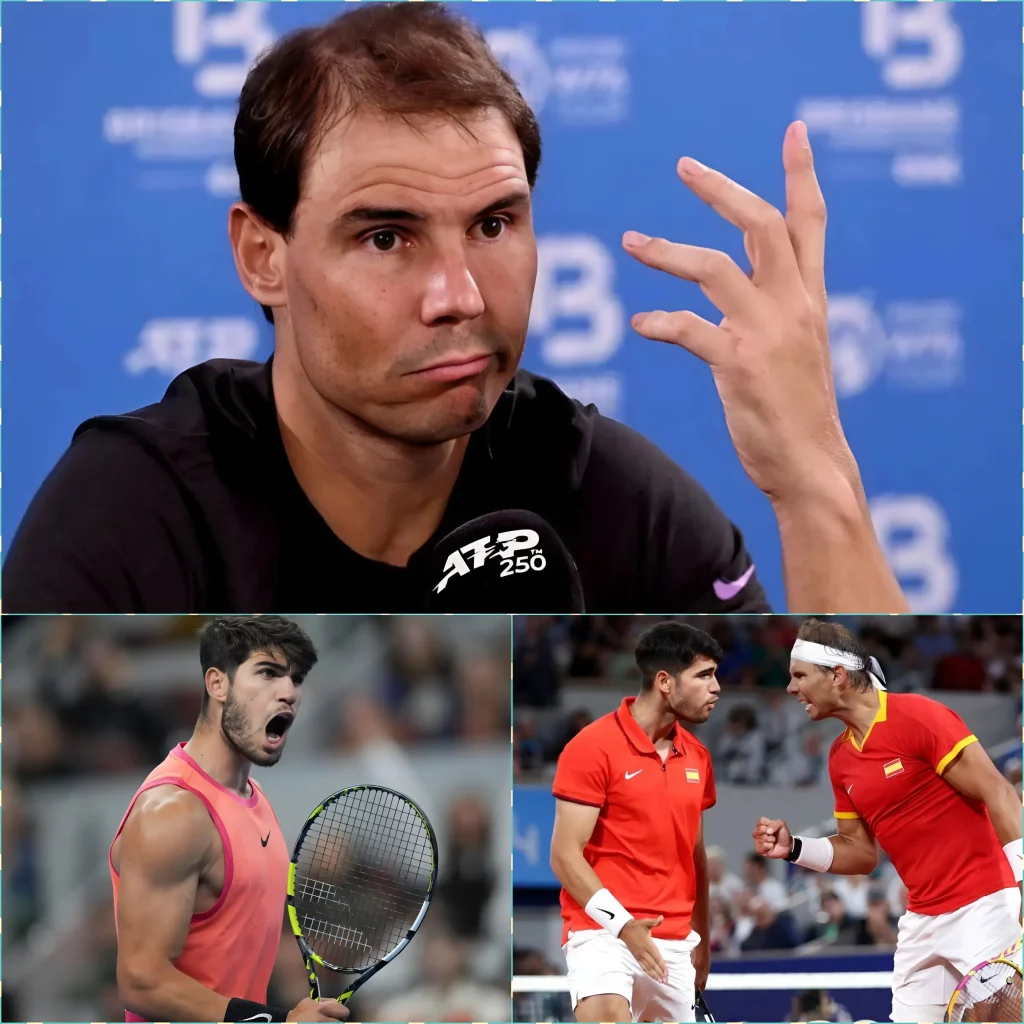 “DERNIÈRES NOUVELLES ! Rafael Nadal a répondu aux accusations selon lesquelles Carlos Alcaraz “déshonorerait le tennis espagnol à l’Open d’Australie 2025″ en enfreignant les règles strictes du service au TENNIS.”