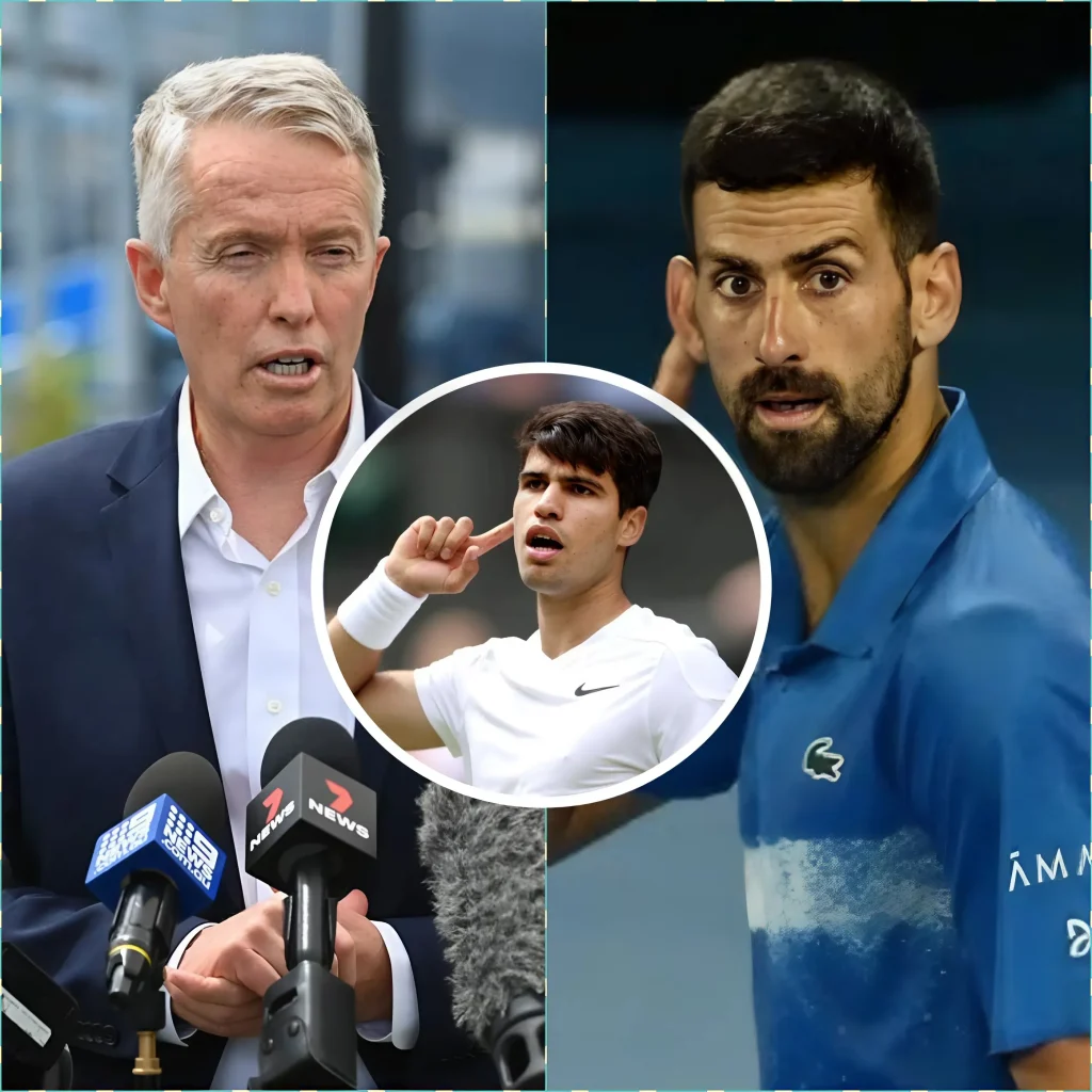 ACTUALITÉS CHAUDES : Novak Djokovic officiellement suspendu après son mouvement brutal de “twerking” sur le visage de l’adversaire Carlos Alcaraz à l’Open d’Australie 2025.