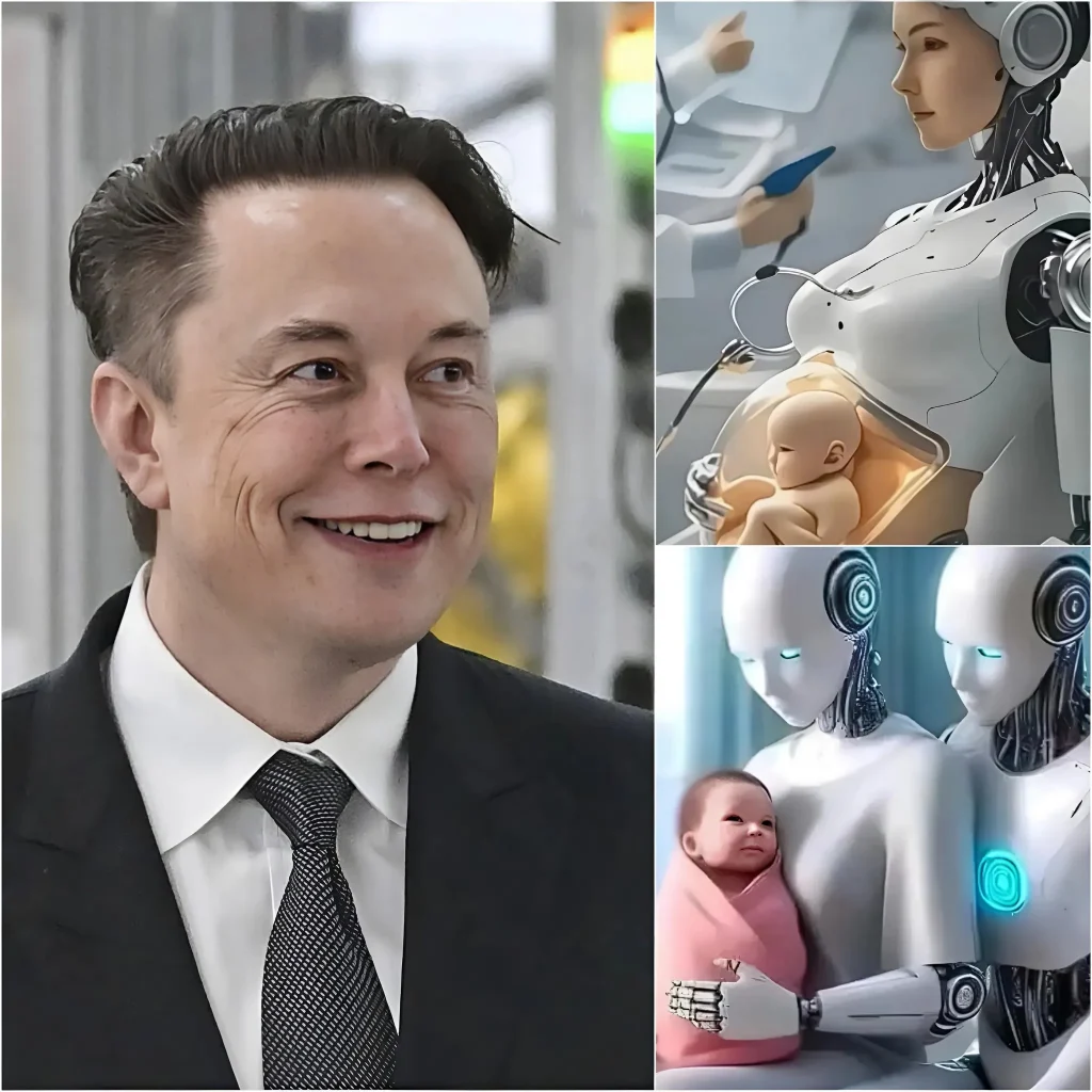 Elon Musk révolutionne l’avenir : des robots enceintes prêts à transformer la maternité et à dire adieu aux grossesses humaines.