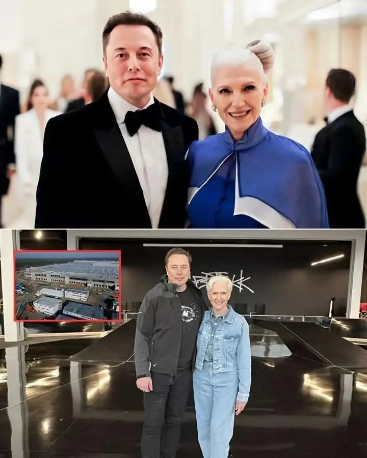 Elon Musk’s Mother Takes A Tour of Tesla’s Gigafactory In Texas