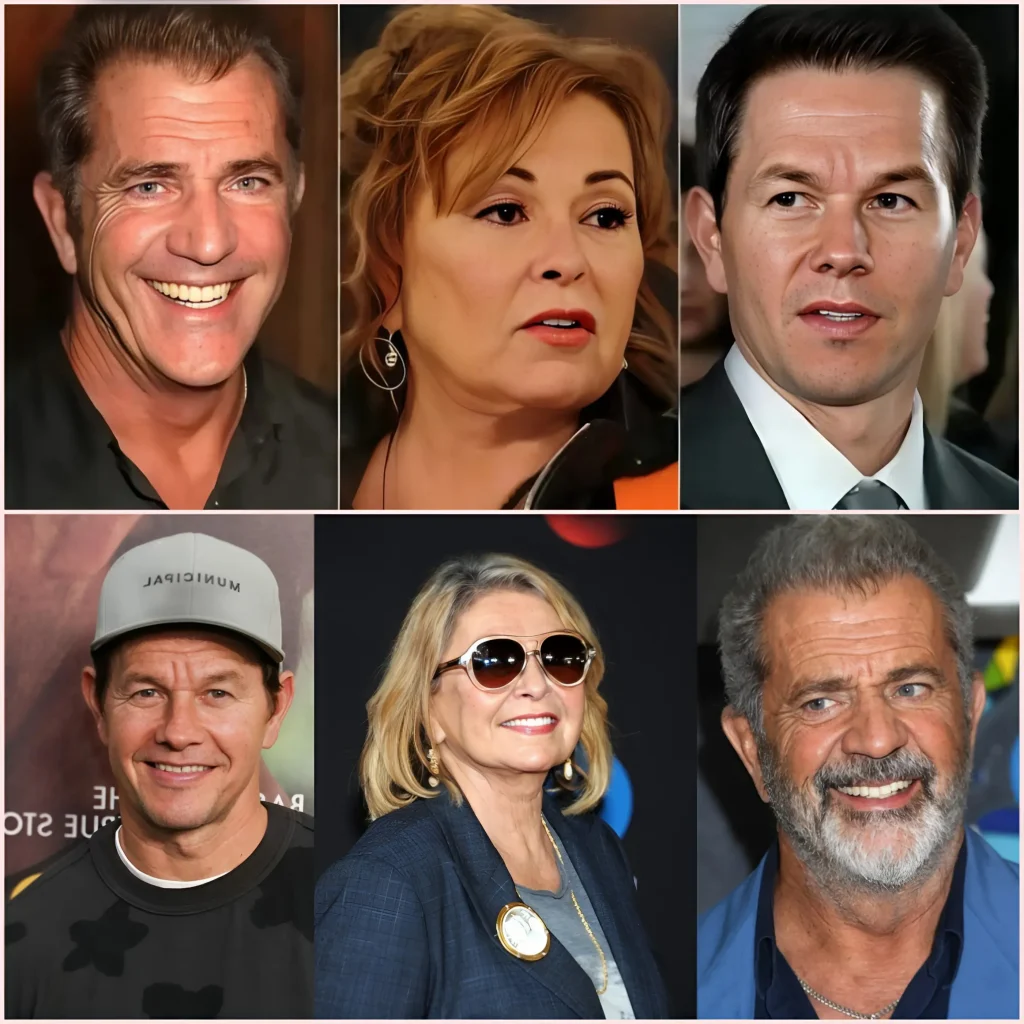 Mouvement choquant : Roseanne Barr, Mark Wahlberg et Mel Gibson lancent ensemble un studio de cinéma non-woke