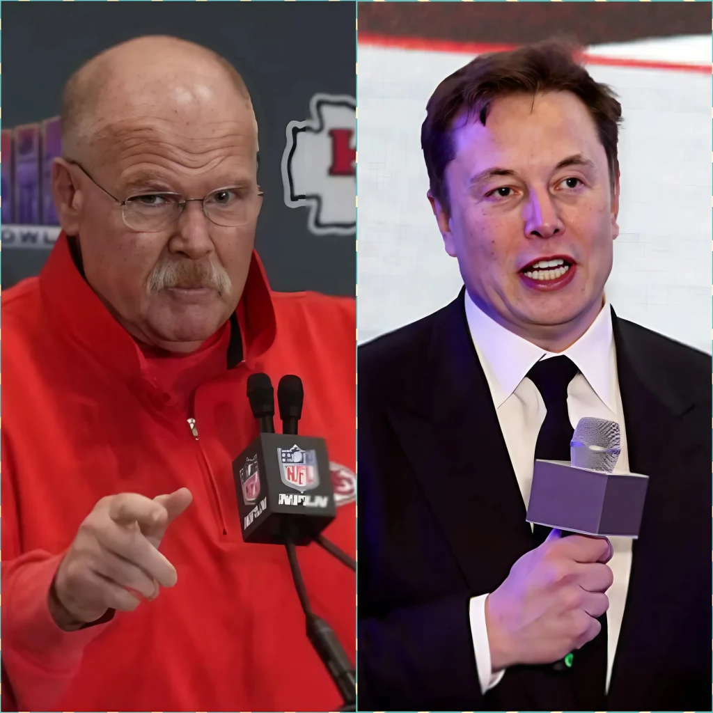 L’entraîneur Andy Reid a réagi de manière extrêmement tranchante avec un seul mot après Elon Musk, dont la valeur est de 433,9 milliards de dollars, à ses côtés dans la controverse croissante de la NFL.