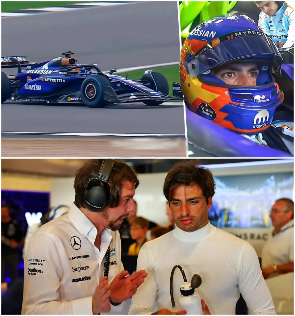 FIRST LOOK! Carlos Sainz drives 2025 Williams car at Silverstone 🔵⚪️