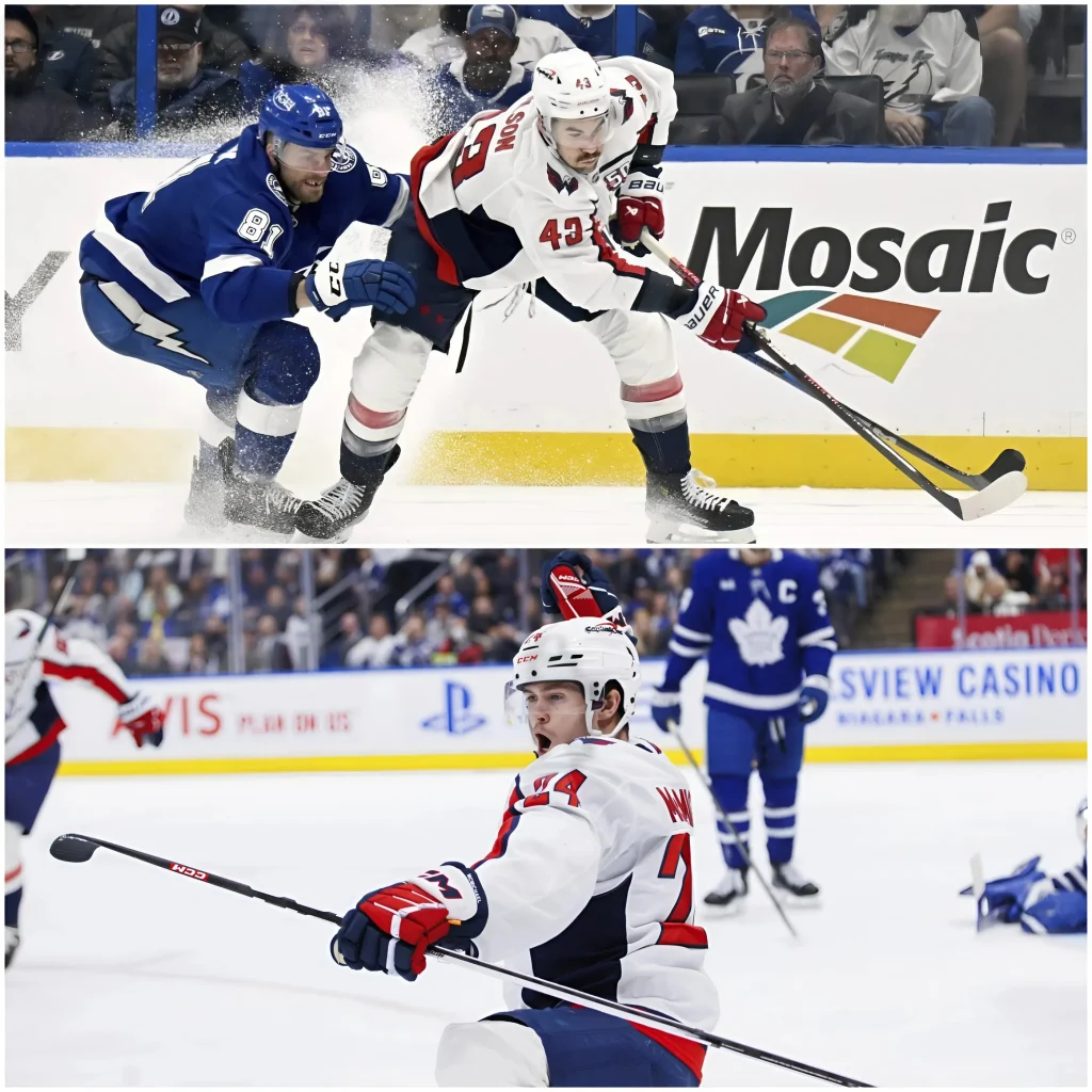 Tom Wilson’s power-play goal lifts the Capitals over the Lightning 5-4