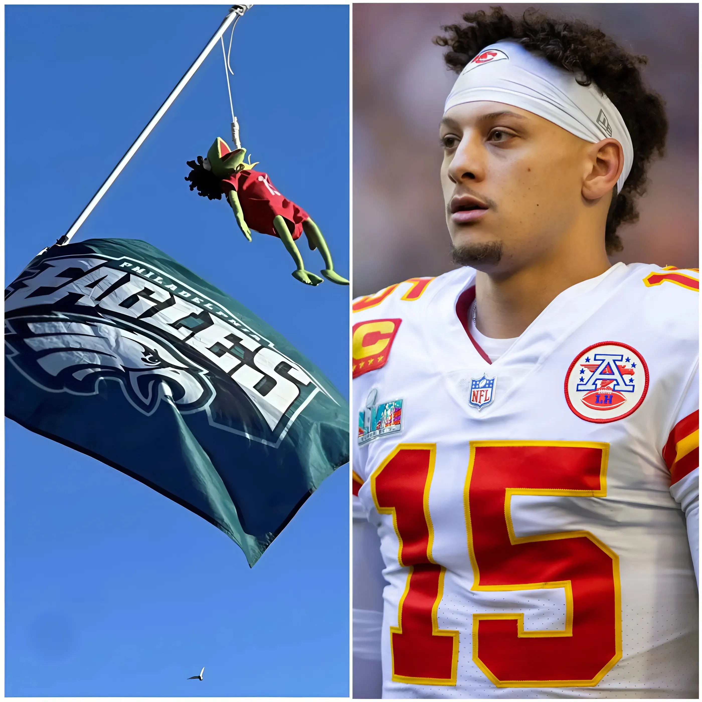 NFL BOMBSHELL: Eagles Fans Are Being Accused Of “Racism” Over Their Actions Towards Patrick Mahomes Kermit Doll At Super Bowl Parade....TS.DHUNG.