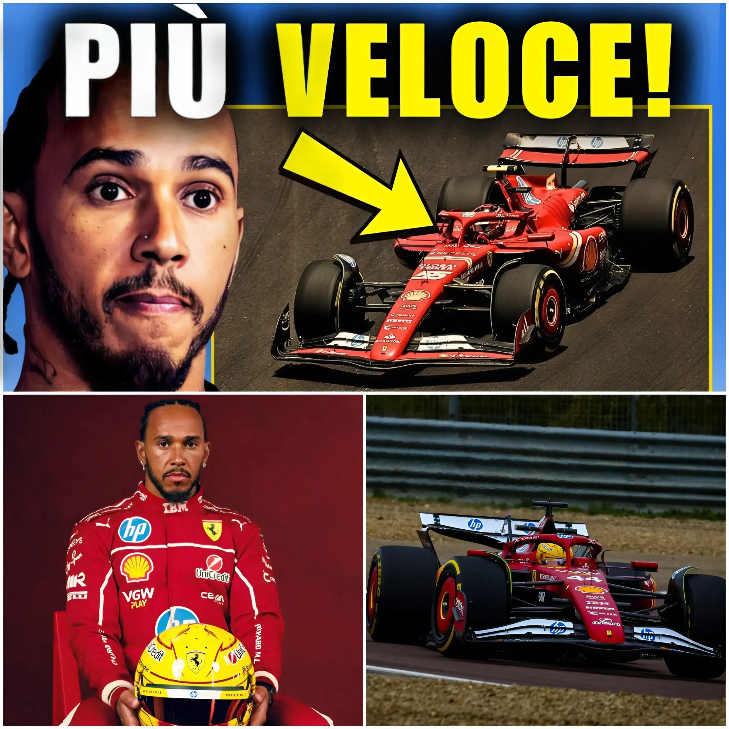 Cover Image for 🚨URGENTE : I FOLLI Test della Ferrari SF25 di Lewis Hamilton Sono RIVELATI e Cambiano TUTTO nel 2025