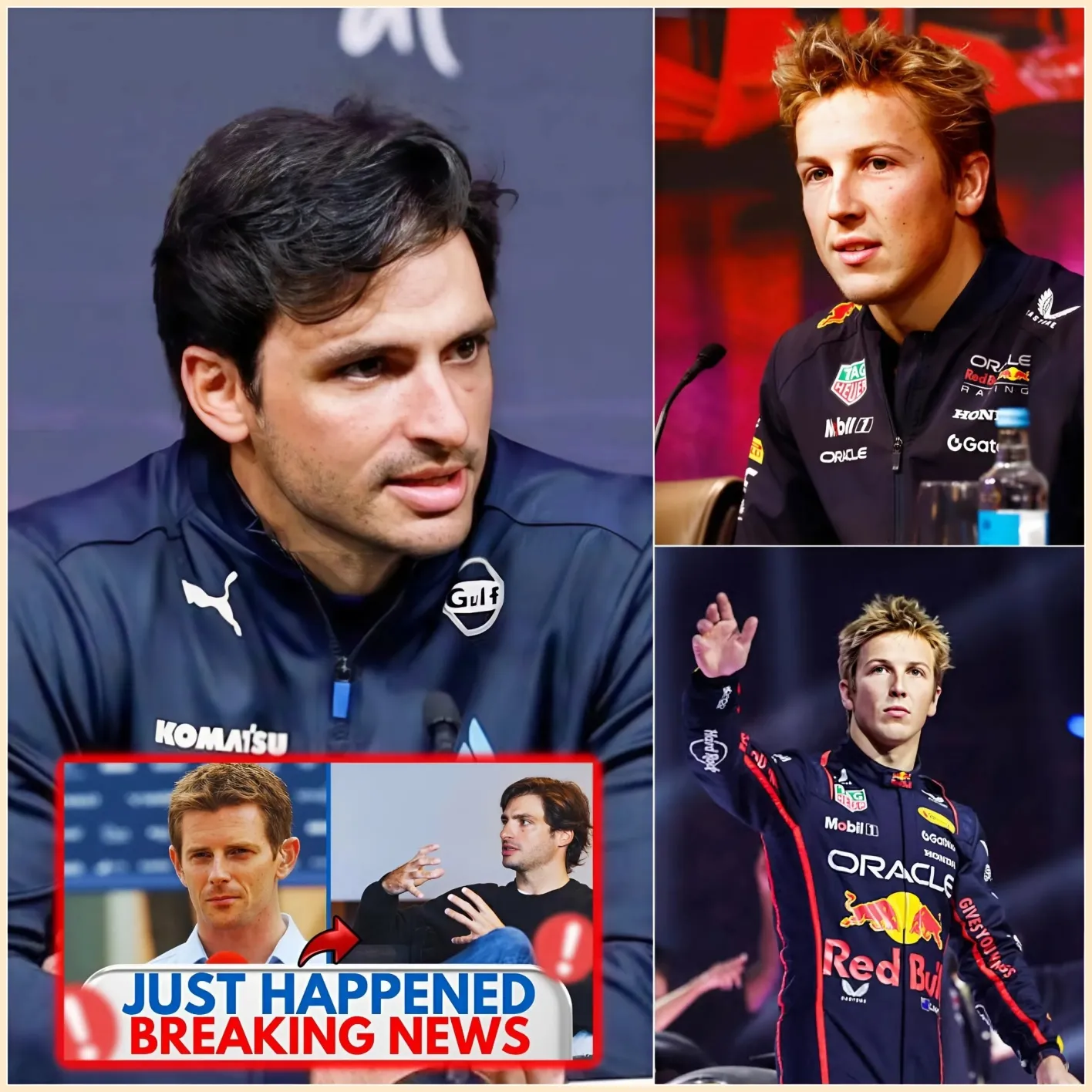 Cover Image for 🛑NOTIZIE F1🔥SAINZ FA ESPLODERE RED BULL: “Firmare con Lawson per il 2025 è un ERRORE!” – Cosa sa davvero?👇