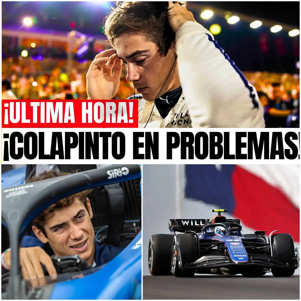 ¡EXCLUSIVA! INCERTIDUMBRE TOTAL SOBRE EL FUTURO DE COLAPINTO EN F1 😨