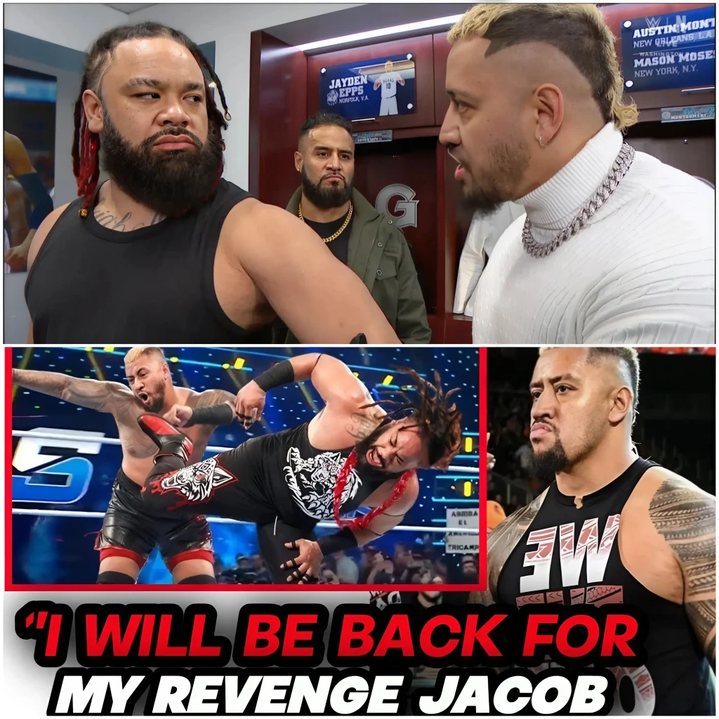 ”UNBELIEVABLE ” JACOB FATU FINALLY GOT HIS REVENGE ON SOLO SIKOA AFTER SUPERKICKING HIM ON SMACKDOWN