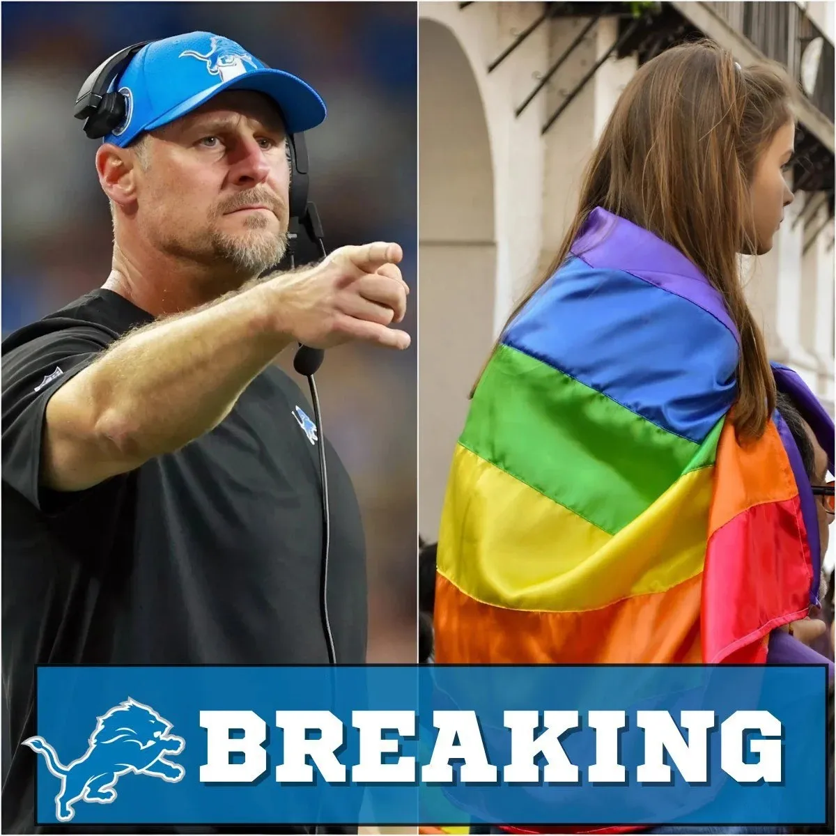 » The Detroit Lions Have Found Themselves At The Center Of Controversy After Reportedly Refusing To Host A Pride Night, Citing Opposition To What They Referred To As A ” Woke Agenda.”