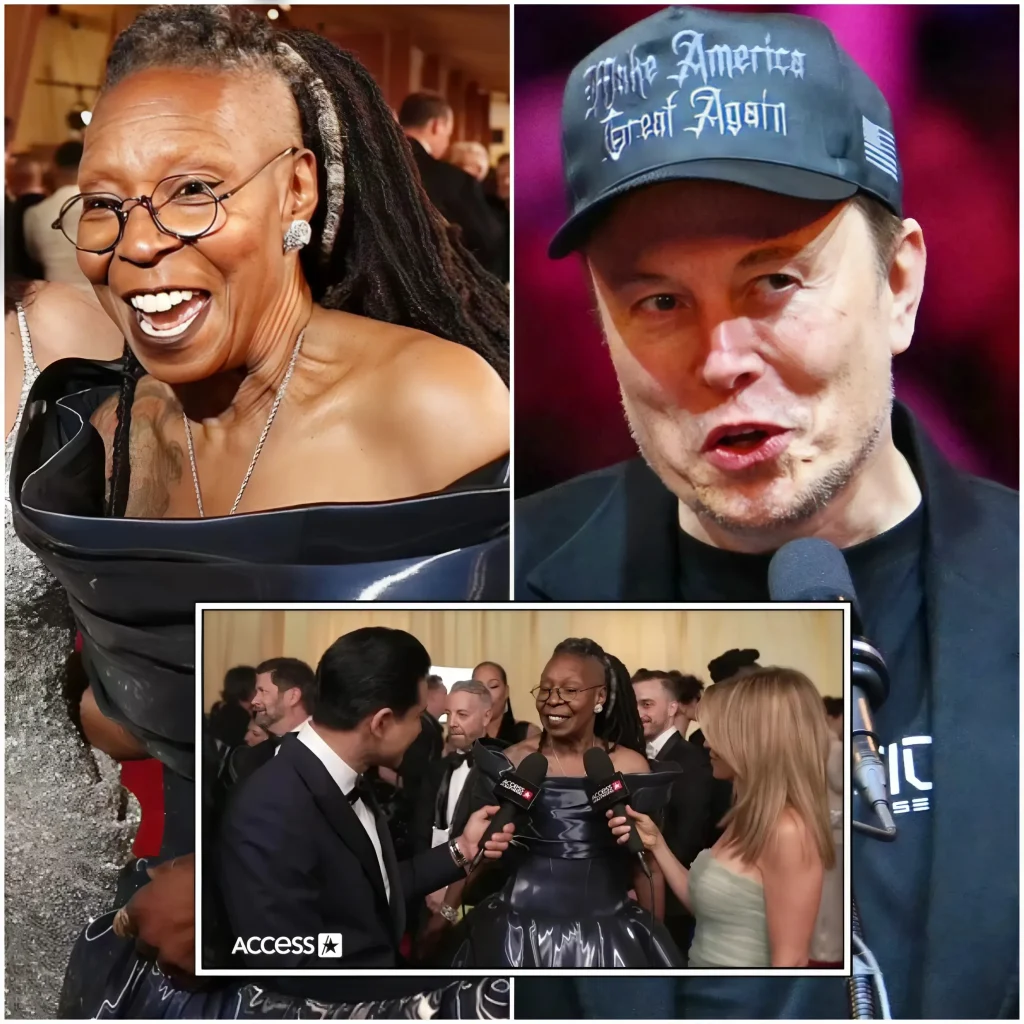 DERNIÈRE NOUVELLE: Whoopi Goldberg a traité Elon Musk de ‘connard’ en plein Oscars 2025, et la réaction immédiate d’Elon Musk a stupéfié tout le monde à la cérémonie!