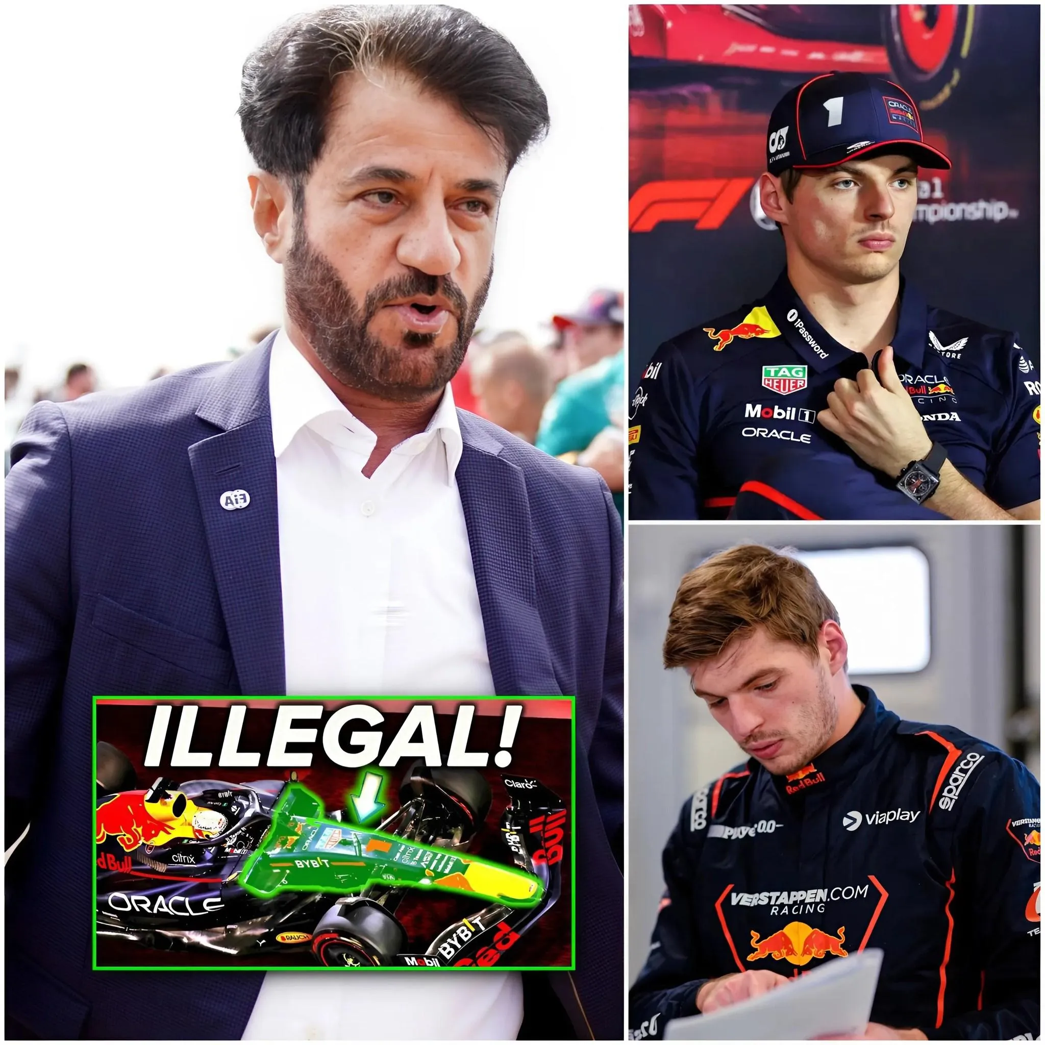 Cover Image for La FIA annonce une lourde pénalité pour Red Bull après des accusations de tricherie pour obtenir un avantage décisif pour Max Verstappen à Imola 2025, Italie.