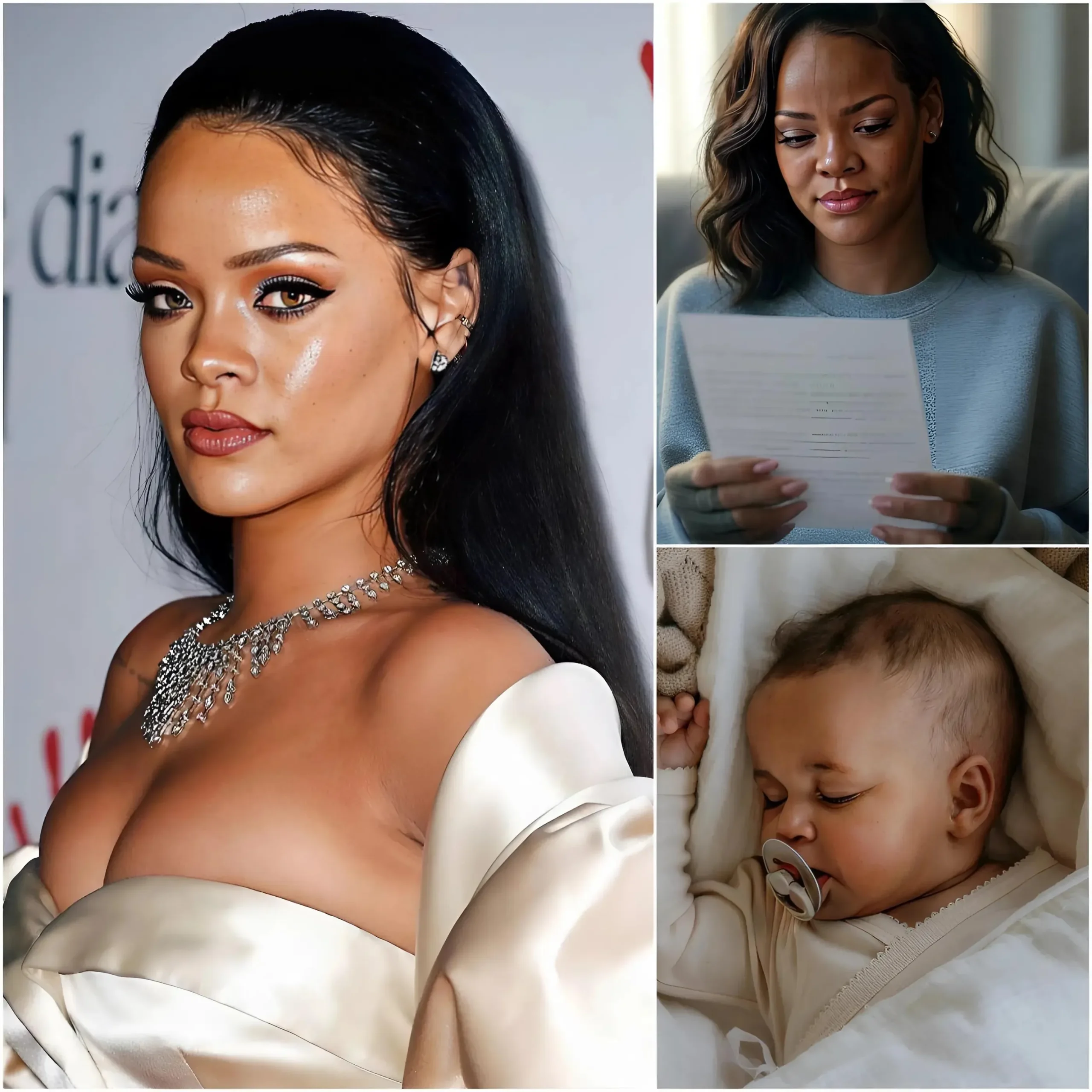Cover Image for Rihanna sends EMOTIONAL 11-Word Message to Her Unborn Baby, and Asap Rocky’s Tearful Reaction has left the media and fans stunned.