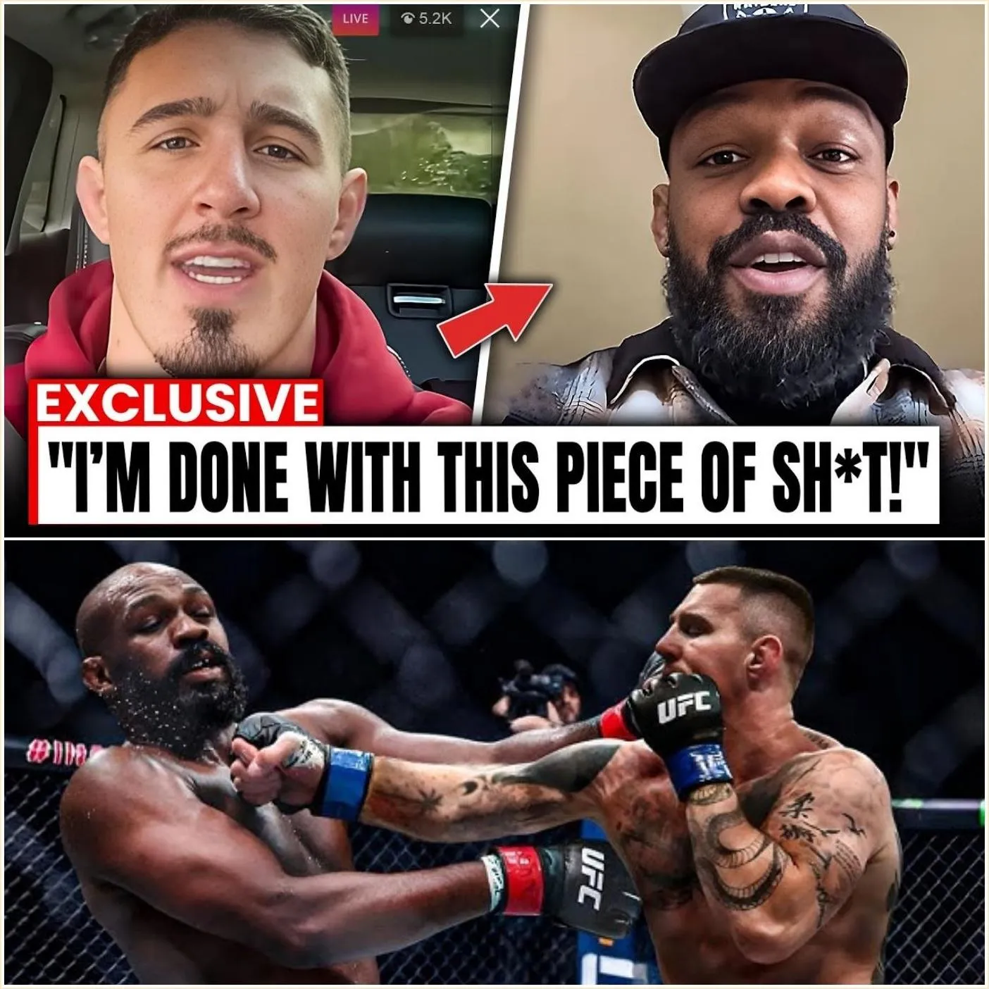 Cover Image for SHOCKING OUTBURST! Tom Aspinall Unleashes Fury on Jon Jones, Demands Fight ASAP!!!