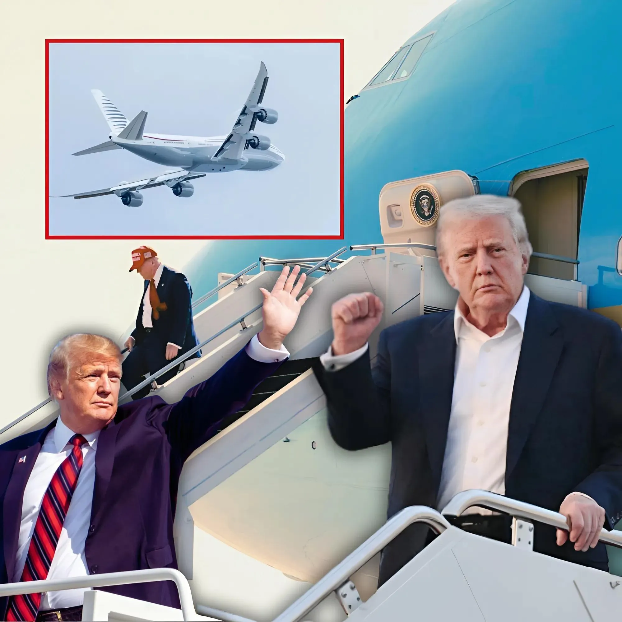 Cover Image for 😱 The Trump administration is planning to accept a luxury Boeing 747-8 jet from the Qatari royal family, which will be used as Air Force One and then donated to President Donald Trump’s presidential library, marking one of the largest foreign gifts ever given to the United States government.