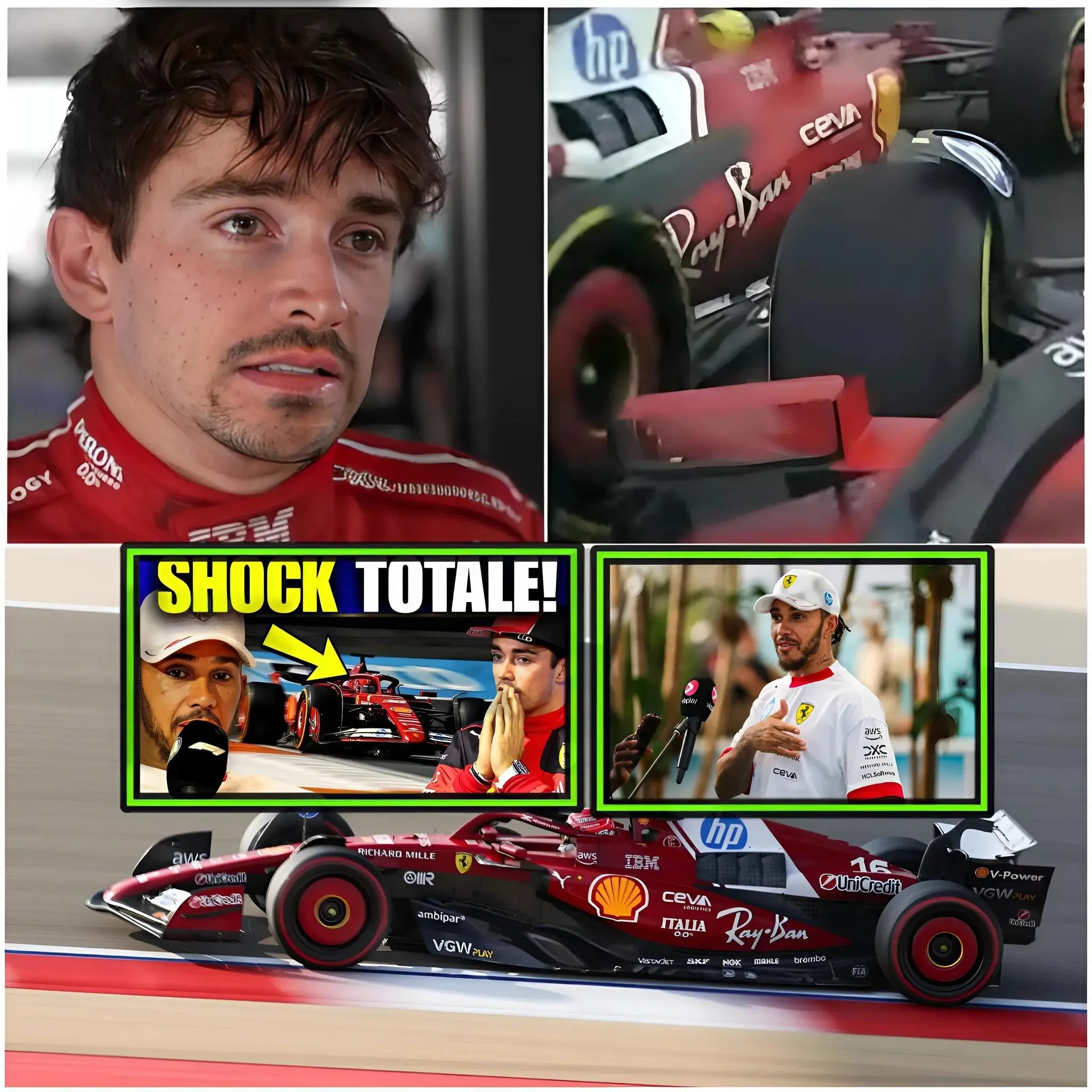 Cover Image for Lewis Hamilton faz uma declaração impressionante, deixando Leclerc e a Ferrari absolutamente atordoados!