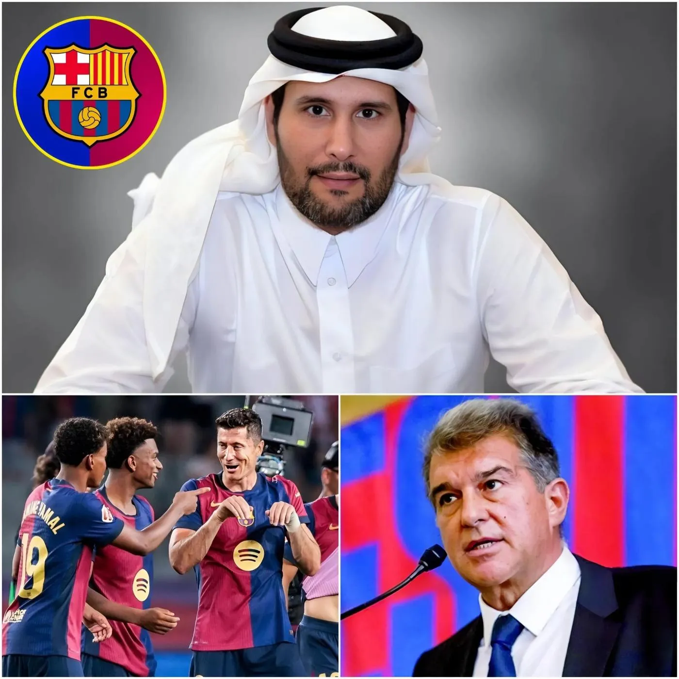 Cover Image for El jeque de Qatar, Jassim, quiere comprar el Inter 🚨🚨 “Transformaré al club en el rey de Europa en los próximos años” – Oferta monstruosa enviada a la dirección del Barcelona, pero la respuesta del presidente del Barcelona sorprende a todos.