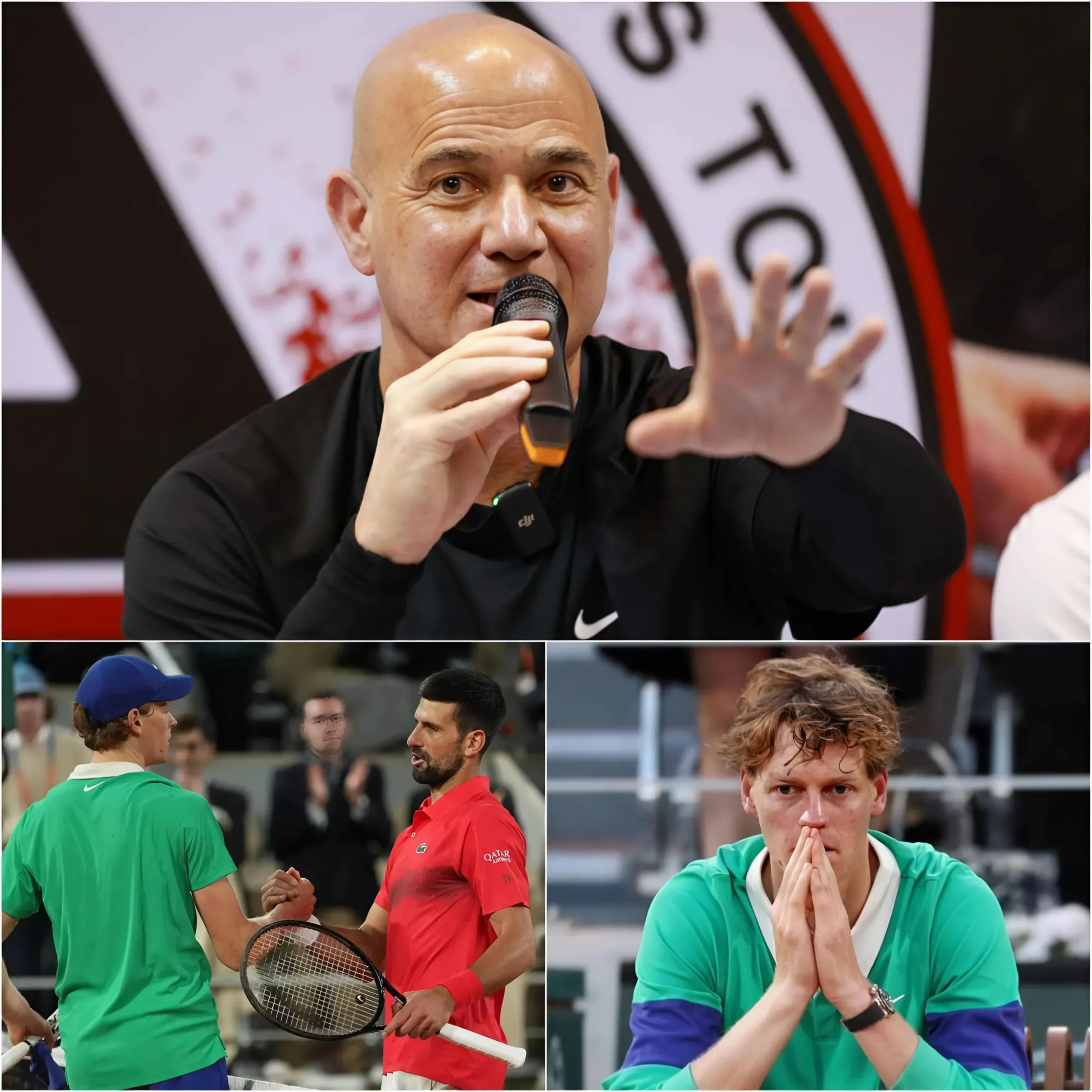 Cover Image for Mit 38 Jahren dominiert er immer noch! Novak Djokovic hat die aktuelle Nummer 1 der Welt, Jannik Sinner, ernsthaft herausgefordert und einen Angriff gestartet! Tennislegende Andre Agassi lobte den serbischen Superstar und lieferte eine schockierende Einschätzung des aktuellen Weltranglistenführers.
