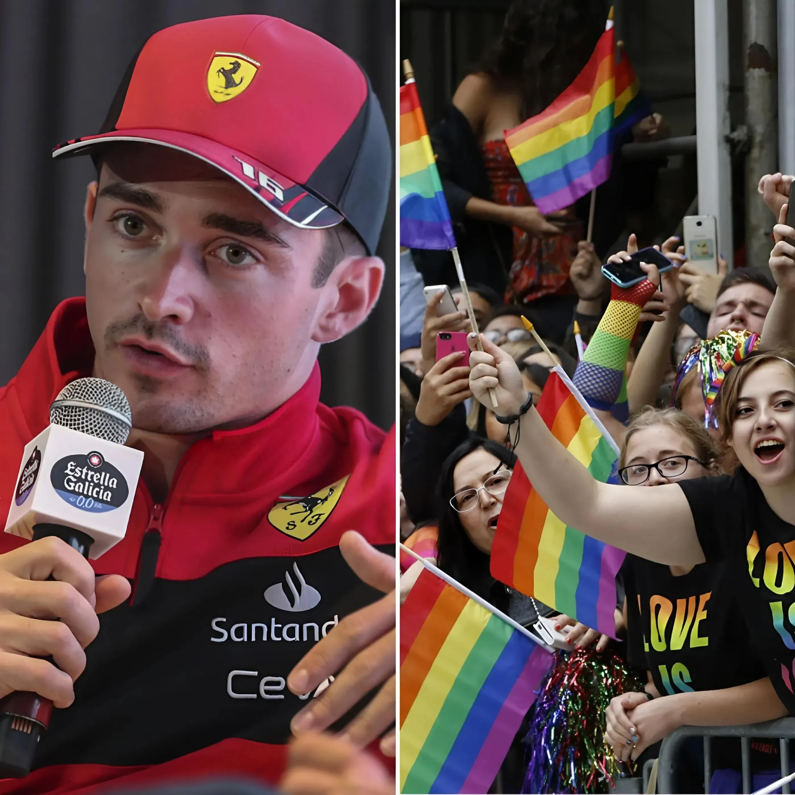 Cover Image for ÚLTIMAS NOTÍCIAS: Charles Leclerc anuncia sua recusa em celebrar o Mês do Orgulho em junho — diz que ‘WOKE’ não celebra