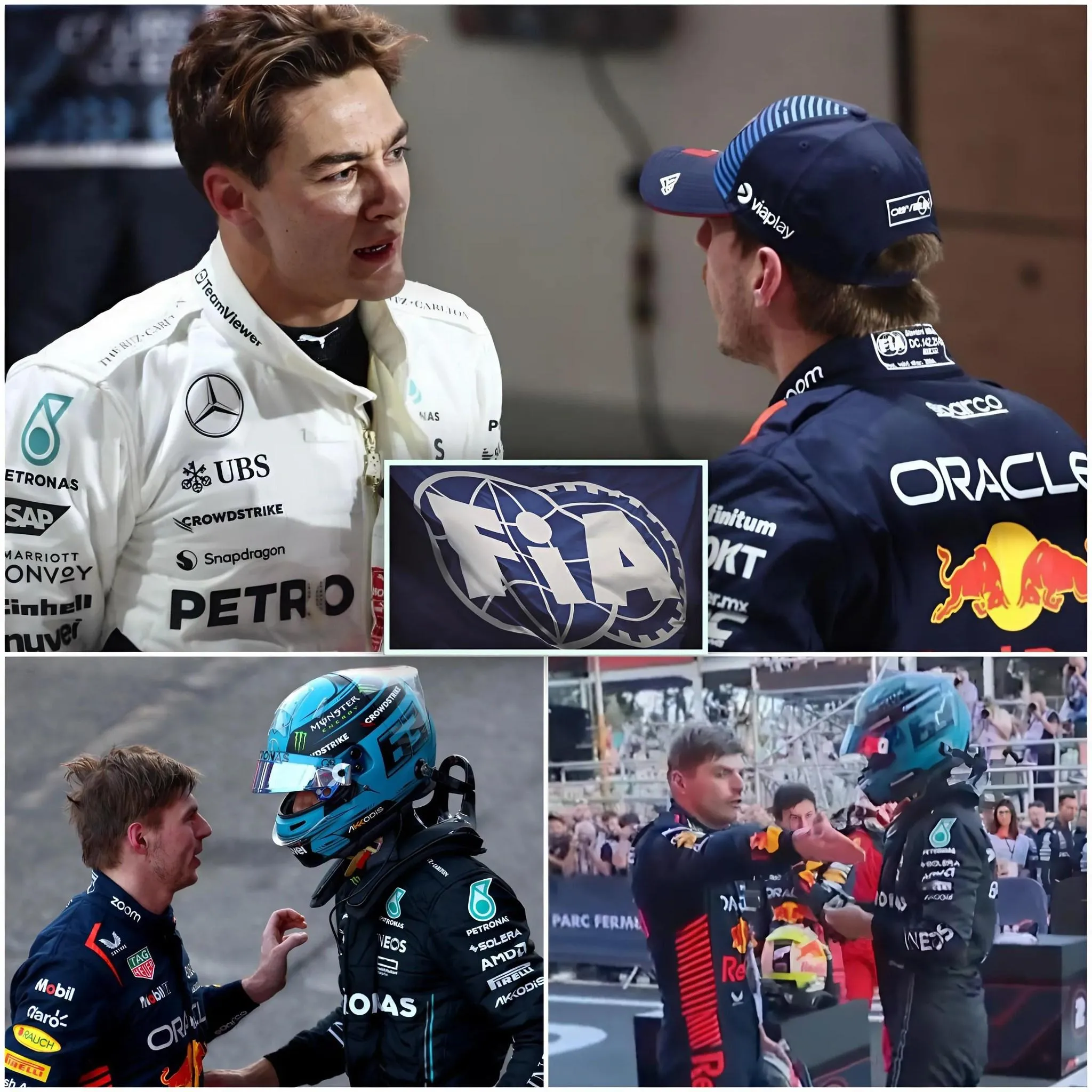 Cover Image for C’est confirmé ! La FIA a annoncé la sanction la plus sévère depuis dix ans contre George Russell suite à l’incident controversé au cours duquel il aurait intentionnellement percuté Max Verstappen lors du Grand Prix d’Espagne 2025.