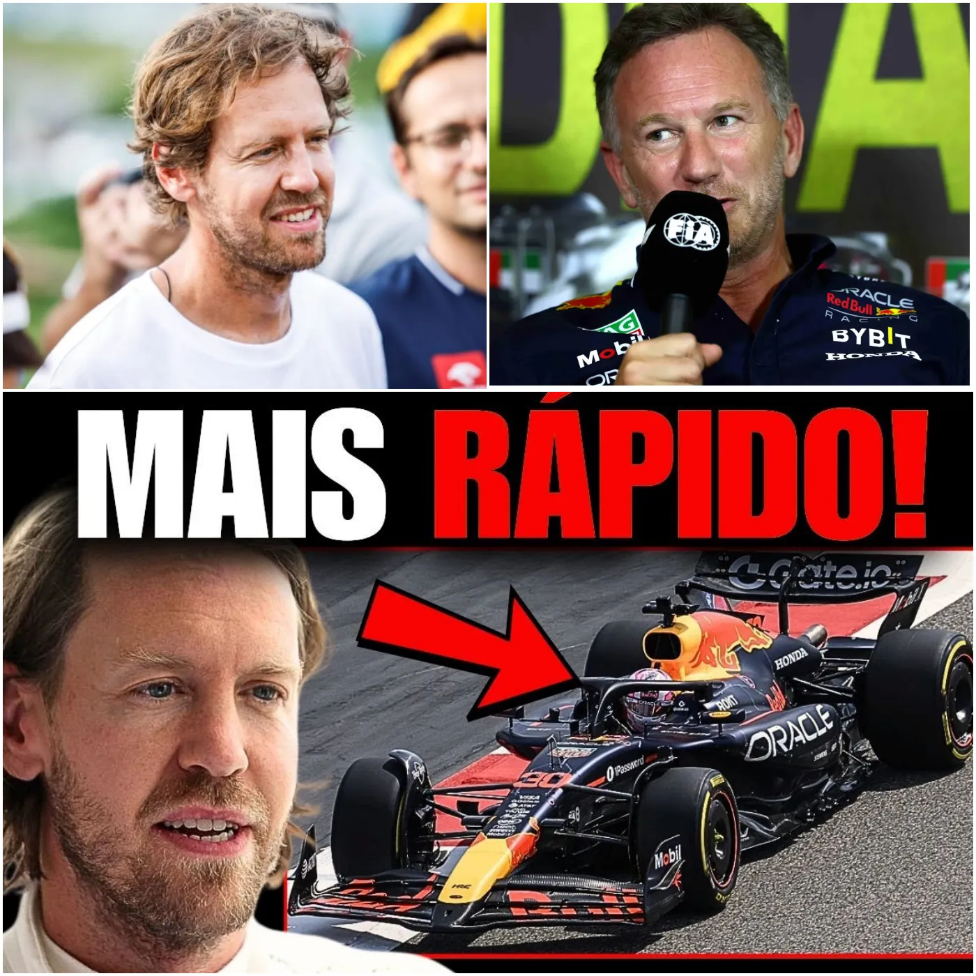 Cover Image for EXPLOSÃO na F1: Vettel SURGE nos BASTIDORES da Red Bull após REVELAÇÃO CHOCANTE de Marko!
