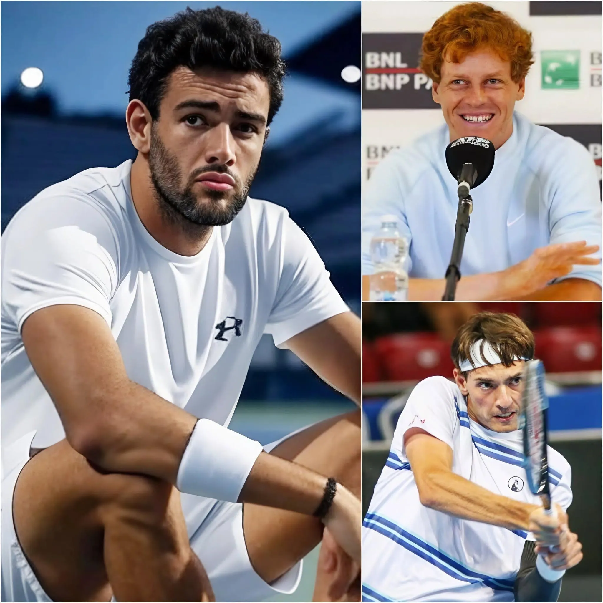 Cover Image for Dopo la sconfitta contro Kamil Majchrzak a Wimbledon, Matteo Berrettini ha dichiarato di sentirsi molto solo nella vita e sta considerando la terapia psicologica: “Non mi sono mai sentito così vuoto prima d’ora” Subito dopo, Jannik Sinner ha rivelato il duro processo di allenamento notturno di Berrettini in un’intervista di 3 minuti che ha fatto commuovere tutti i suoi fan!