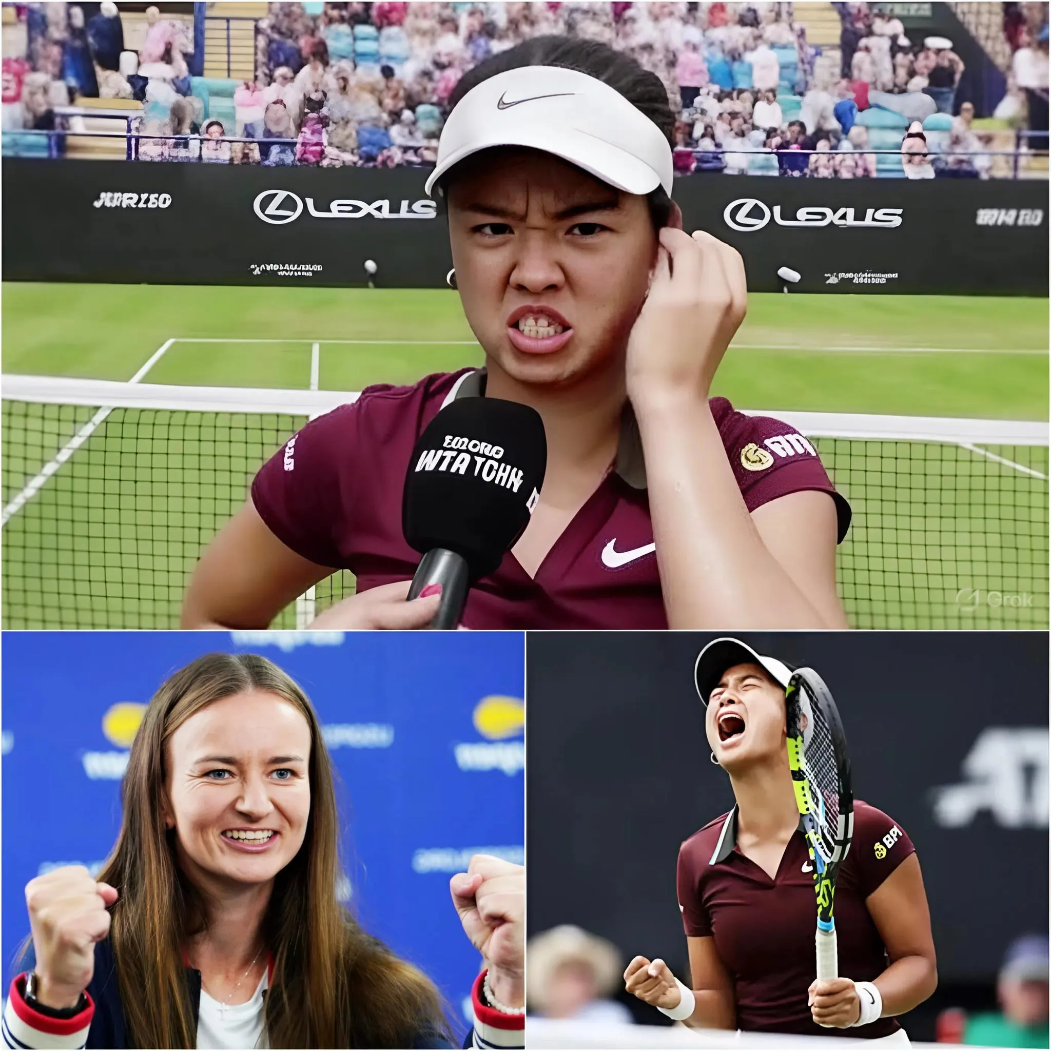 Cover Image for Barbora Krejčíková MOCKS Alexandra Eala after Eala’s QUICK DEFEAT at Wimbledon, commenting on income equality in TENNIS: “She doesn’t deserve to earn the same salary as me!” The blunt, sarcastic remark has sparked a heated debate among fans, causing Alexandra Eala to respond immediately in an interview backstage at Wimbledon, accompanied by a pointed finger straight at Barbora Krejčíková’s face!