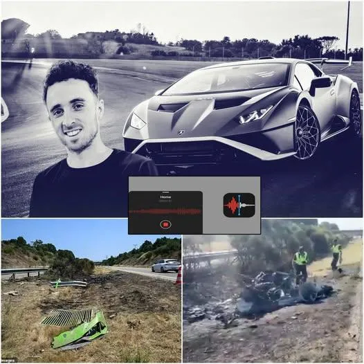 Cover Image for 12 MINUTOS ANTES DEL DESASTRE: Las cámaras de seguridad publican una grabación de audio de la última llamada de Diogo Jota antes del accidente. La conversación suena inquietantemente profética y provoca escalofríos en quienes la escuchan. 👇