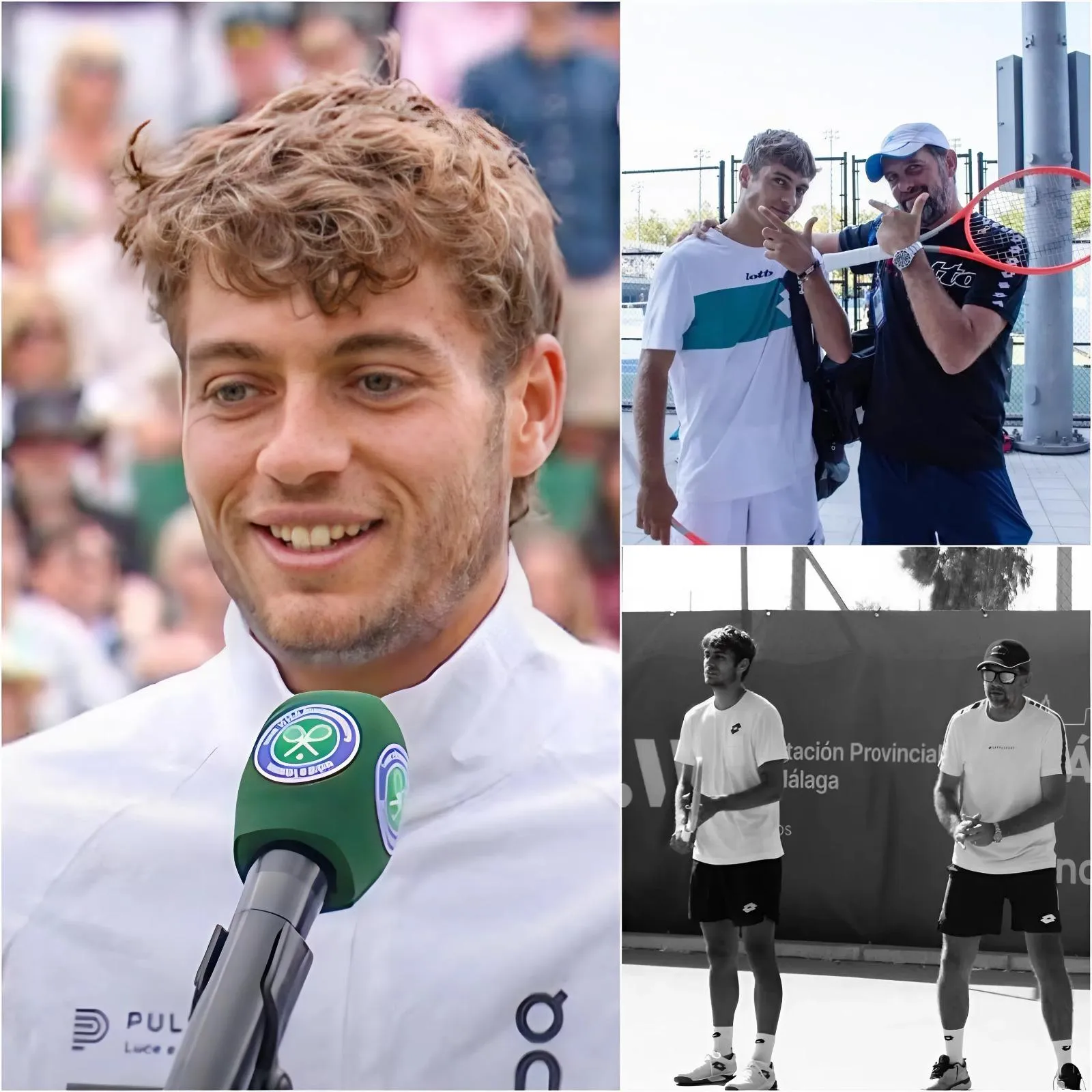 Cover Image for ULTIME NOTIZIE: L’adolescente italiano Flavio Cobolli sta creando scalpore rivelando la sua trasformazione con un potente rovescio a due mani, pronto a “schiacciare” Novak Djokovic nei quarti di finale di Wimbledon! In preparazione al torneo, si è allenato duramente in un luogo segreto, lontano dai campi di allenamento tradizionali. Flavio Cobolli e suo padre, Stefano Cobolli, hanno dichiarato: “È una grande sfida, ci scommetto la vita”.