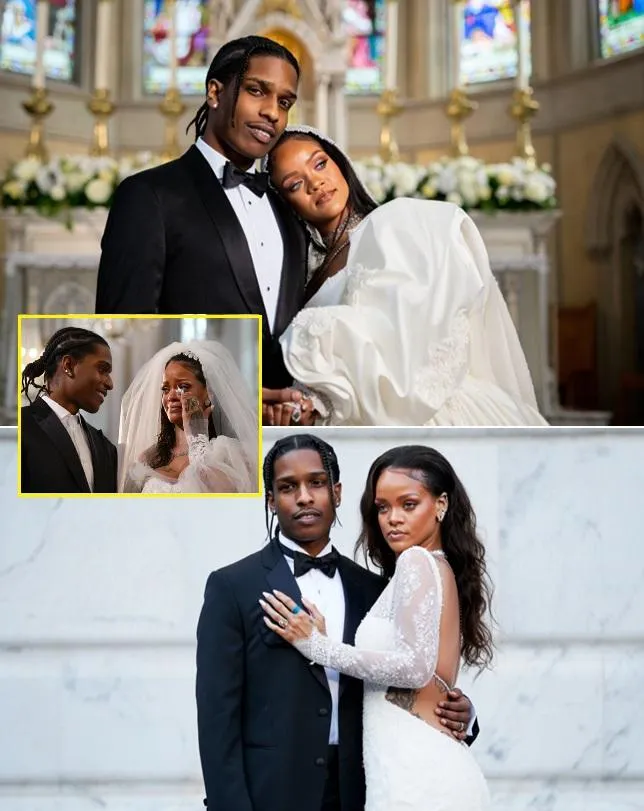 Cover Image for A$AP Rocky and Rihanna CONFIRMED to have secretly married — And her tears told the whole story of their super wedding and the huge gift from close friends, especially she revealed in tears that 2 friends did not attend, making fans angry