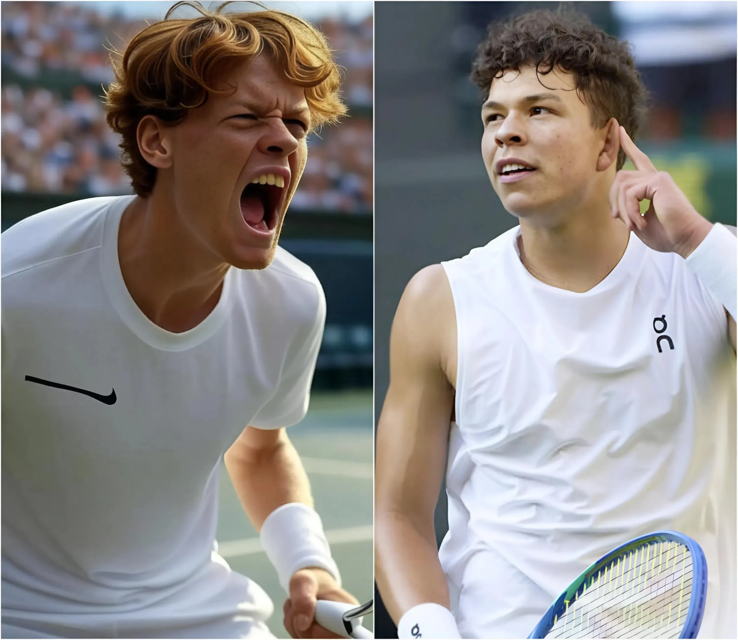Cover Image for Jannik Sinner ruggisce con 8 parole arrabbiate su Wimbledon TV, critica Ben Shelton per essersi vantato del suo servizio a 200 km/h, definendolo arrogante e irrispettoso nei confronti dei colleghi, Sinner sfida i suoi avversari in un feroce confronto prima della partita dei quarti di finale per “distruggere il suo avversario”!
