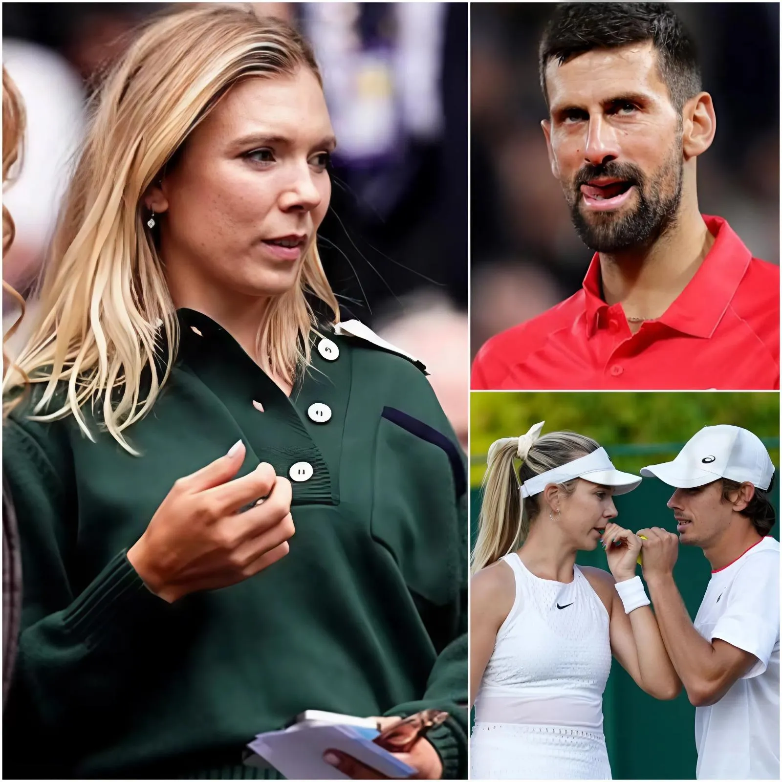 Cover Image for Katie Boulter acaba de hacer una declaración explosiva en Wimbledon acusando a Novak Djokovic después de su victoria sobre el prometido Alex de Minaur que engañó: “Jugó sucio y todos lo saben. Él fue …”. Novak Djokovic respondió inmediatamente con 11 reglas audaces que sorprendieron al mundo del tenis …
