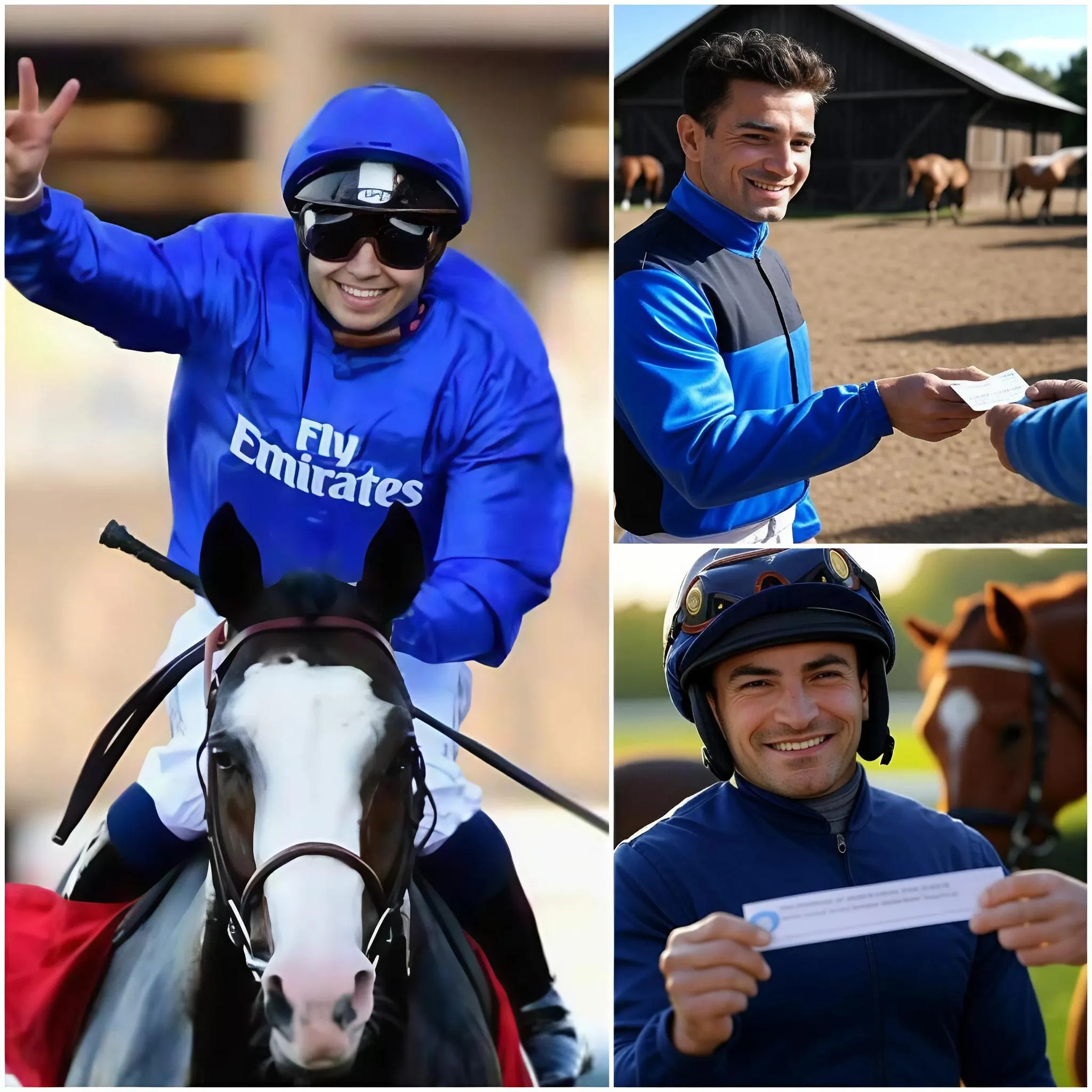 Cover Image for Fresh Off A Resounding Victory At Saint-cloud, Mickaël Barzalona Thrilled The Entire Community By Discreetly Donating The Entire Prize Money To The Former Horse Shelter, Where The “four-legged Friends” Who Had Contributed To His Glory Are Living Out Their Final Days. A Discreet Gesture, But One That Touched The Hearts Of Millions Of People Who Love Sport And Kindness.