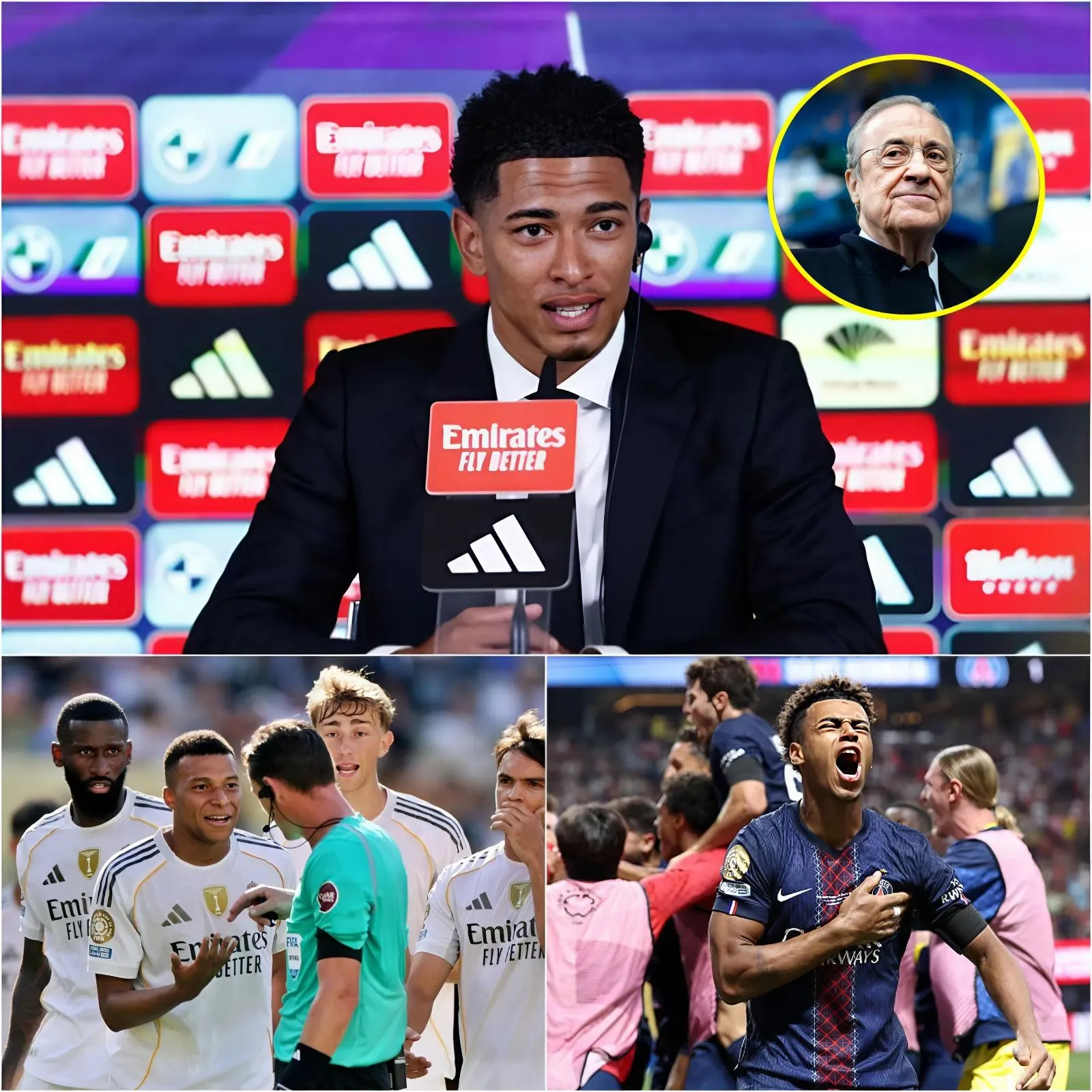 Cover Image for NOTICIA IMPACTANTE 🚨🚨 Jude Bellingham critica abiertamente a un compañero del Real Madrid: “Todos lo han sobrevalorado…” Se sabe que el vestuario ha caído en el caos tras la humillante derrota del Real Madrid ante el PSG, con un grave conflicto interno que ha estallado. El presidente del club ha tenido que intervenir personalmente para calmar las tensiones.
