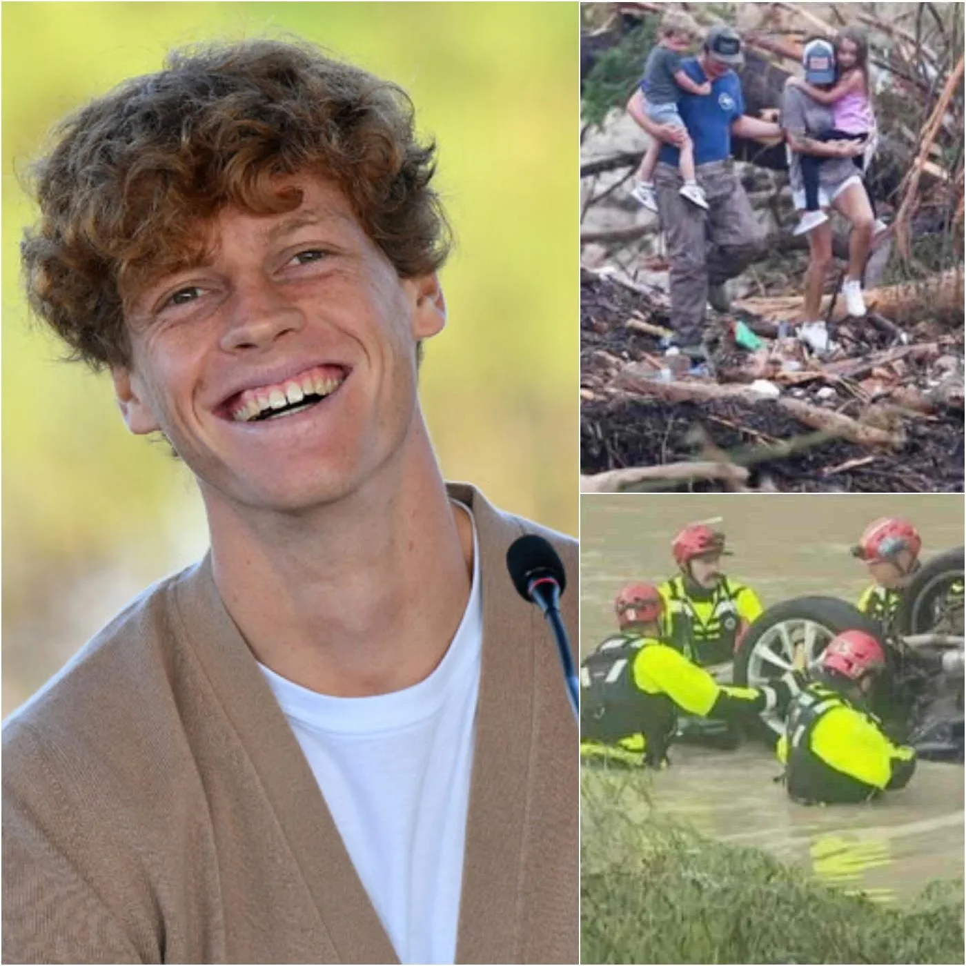 Cover Image for Mentre il Texas stava affrontando una devastante alluvione che ha causato la morte di almeno 51 persone, tra cui 15 bambini, un nome leggendario del tennis ha lasciato il mondo intero senza parole. Jannik Sinner, noto per il suo carattere riservato e discreto, ha scioccato tutti donando 3,5 milioni di dollari per sostenere le vittime e le famiglie dei dispersi in questa tragedia. Ma ciò che Sinner ha fatto dopo ha reso l’Italia ancora più orgogliosa. Dettagli qui sotto