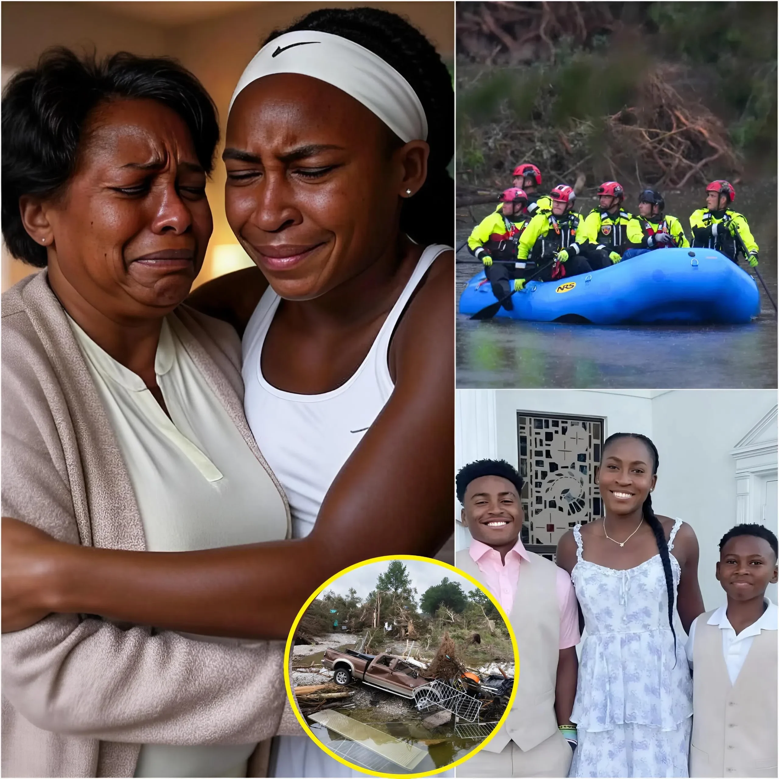 Cover Image for BREAKING NEWS: Coco Gauff’s family’s great loss: Coco Gauff and her mother confirmed that Coco Gauff’s younger brother tragically went missing during a summer vacation in the Texas hill country floods, and she is now calling for help in her concern.