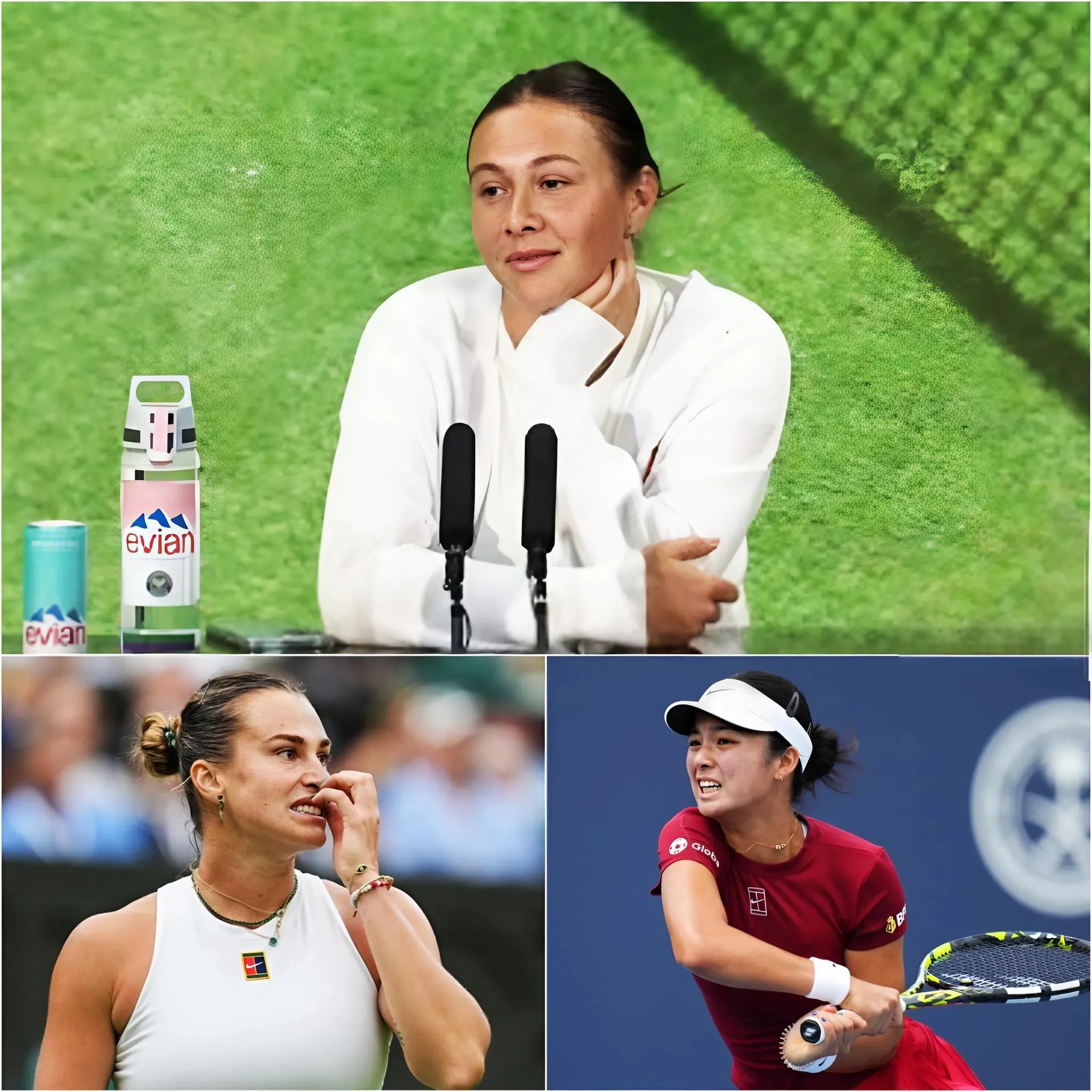 Cover Image for WIMBLEDON DRAMA UNFOLDS: Amanda Anisimova SHOCKS everyone as she unexpectedly brings up Alexandra Eala during today’s interview, dropping a controversial statement: “If I face Alex Eala in the semi-final, I’ll definitely cruise into the final!” mockingly calling Eala a mere “stepping stone,” sending the drama into overdrive.Almost instantly, Aryna Sabalenka hit back in anger, rising to defend Alex Eala